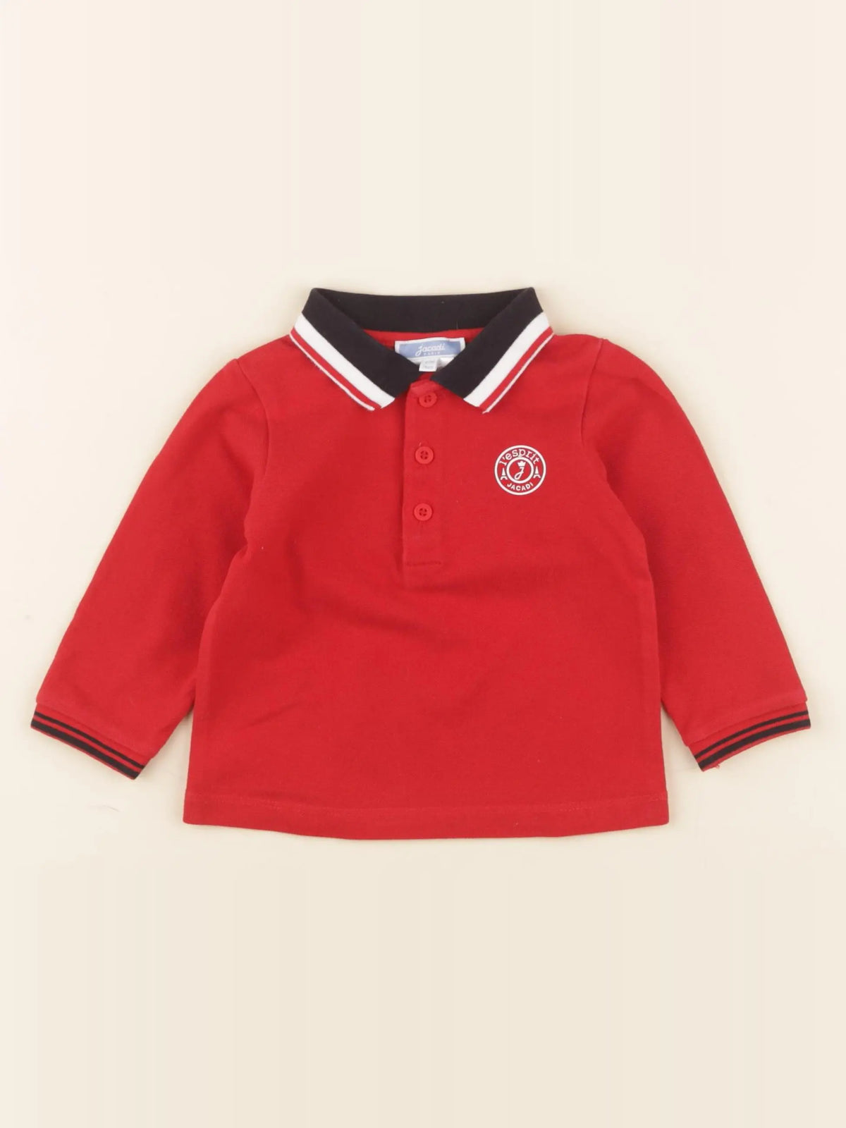 Jacadi - polo rouge - 12 mois
