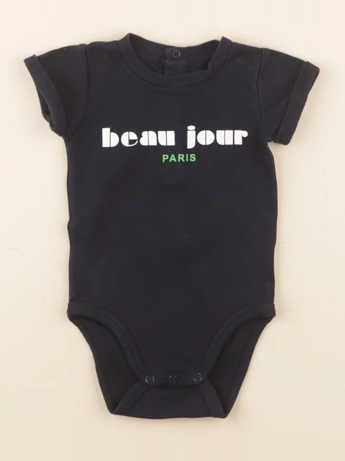 Jacadi - body tee-shirt bleu - 6 mois