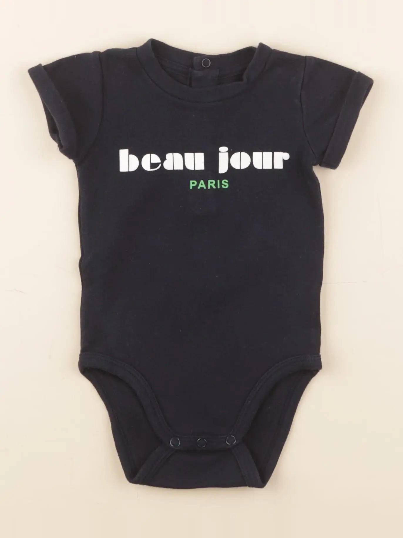 Jacadi - body tee-shirt bleu - 6 mois