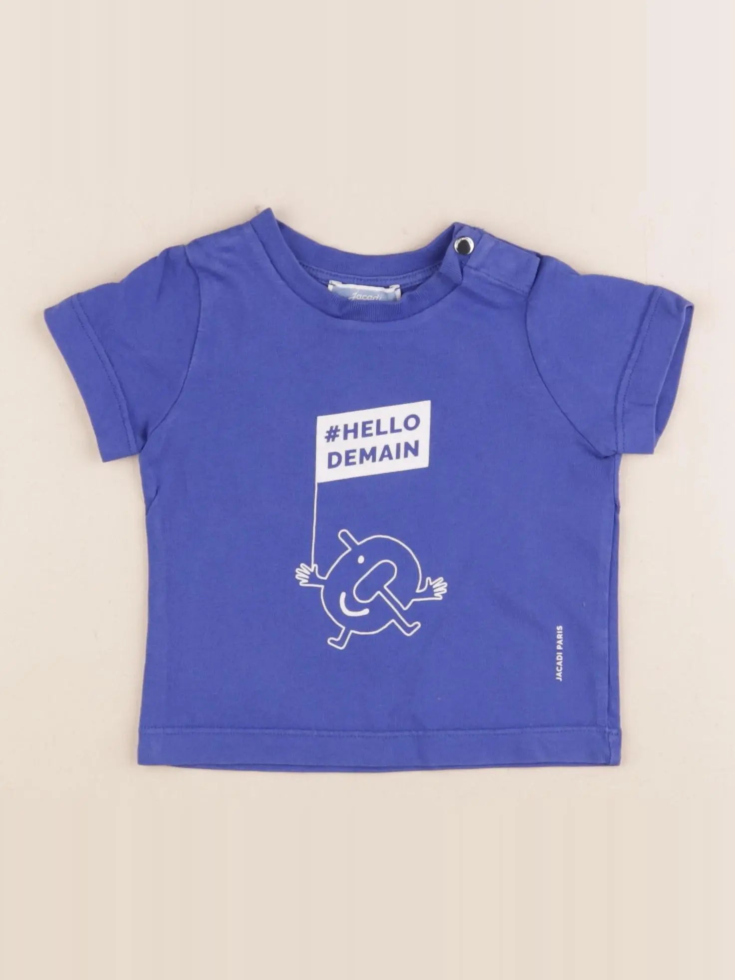 Jacadi - tee-shirt bleu - 6 mois