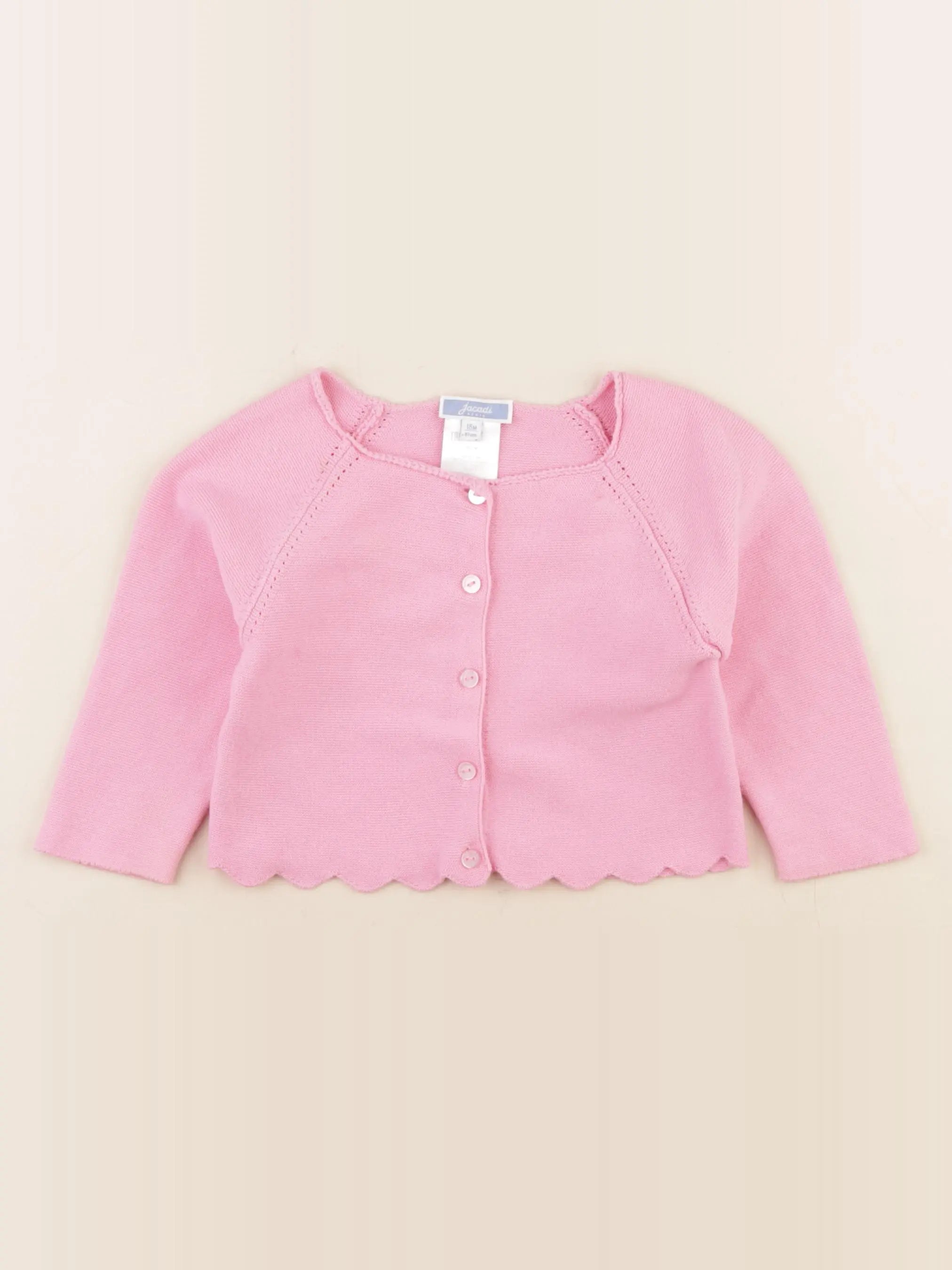 Jacadi - gilet rose - 18 mois