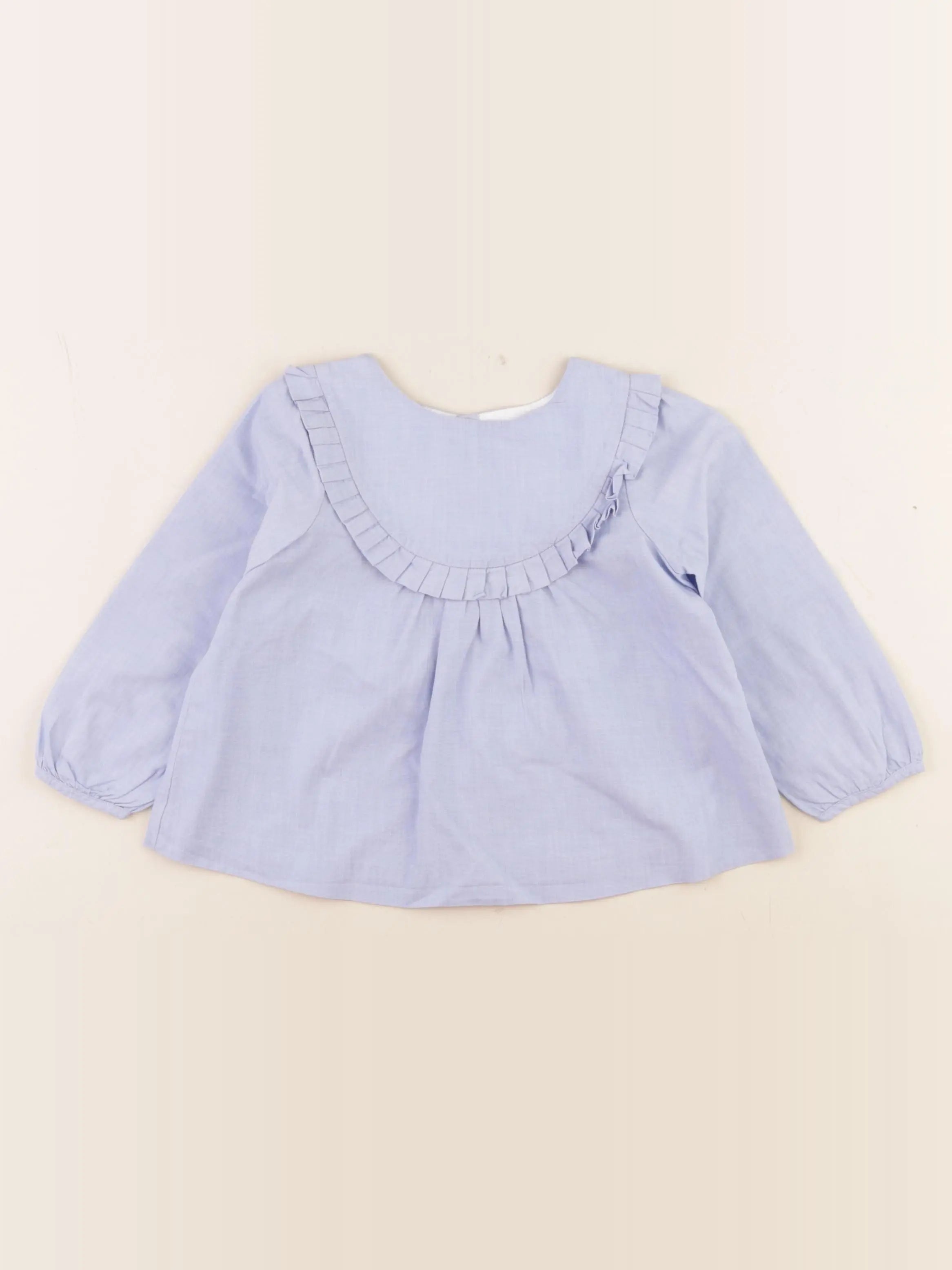 Jacadi - blouse bleu - 18 mois