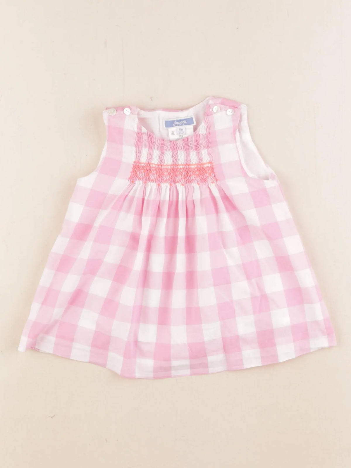 Jacadi - robe rose - 6 mois