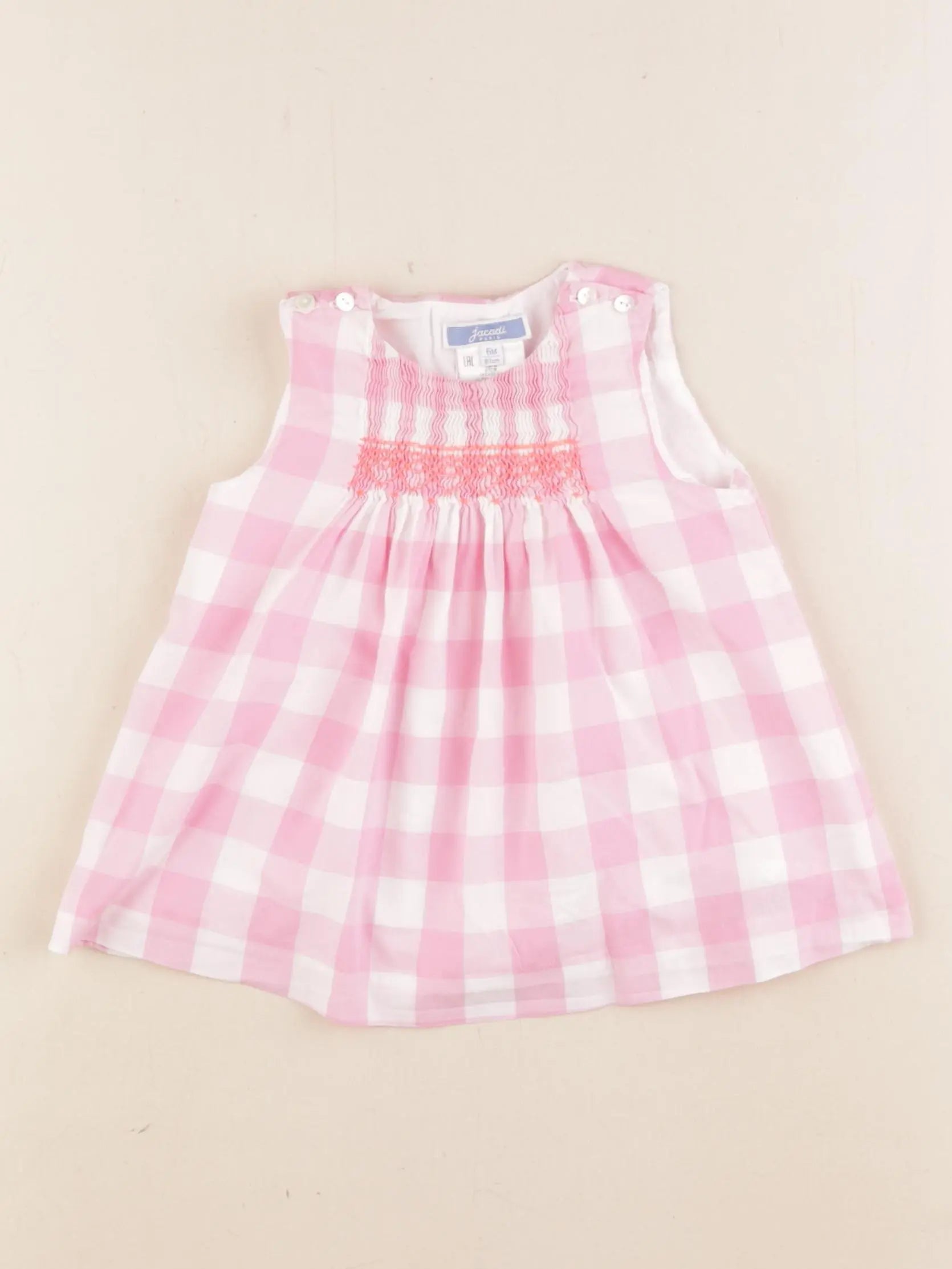 Jacadi - robe rose - 6 mois