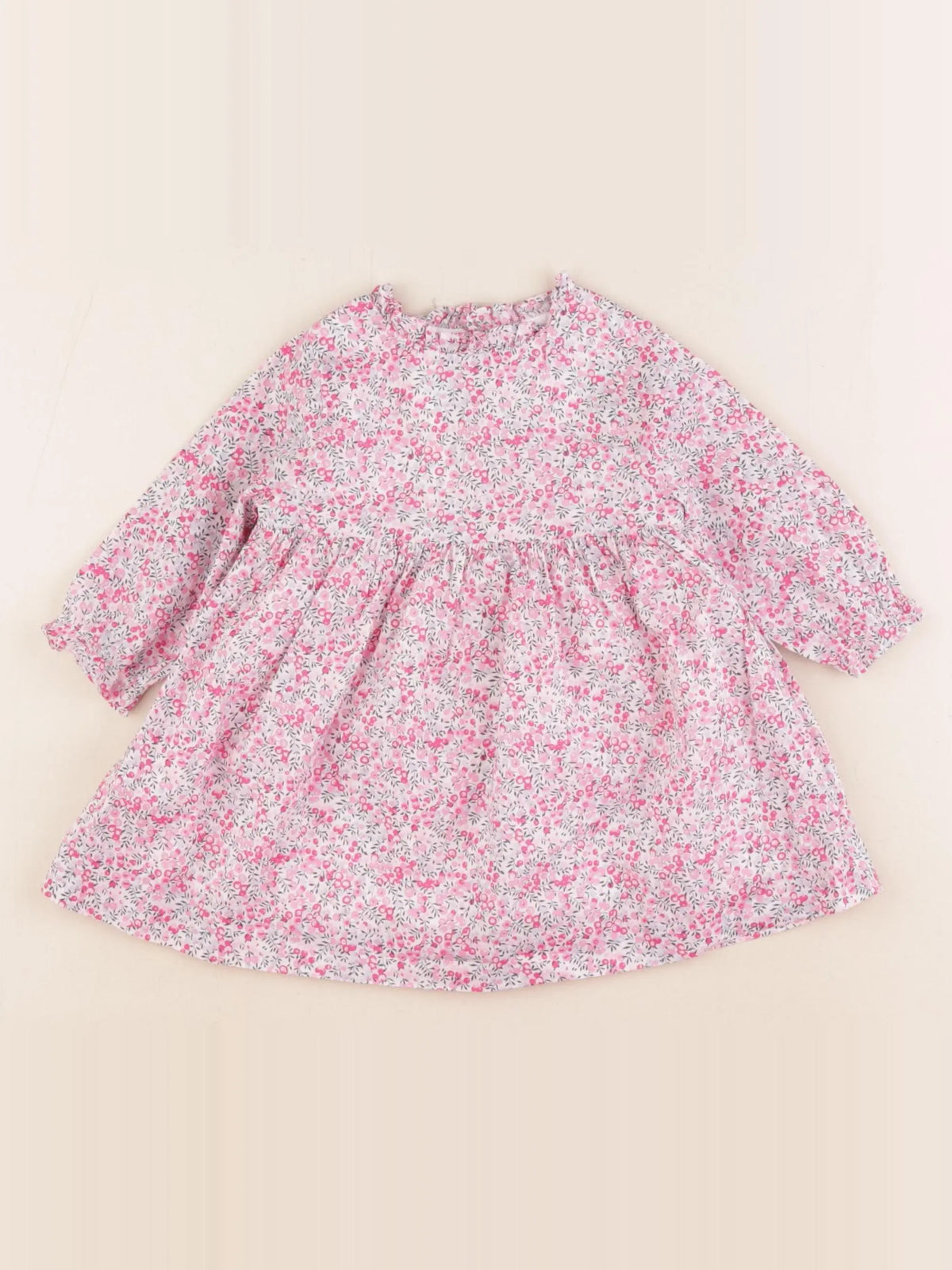 Jacadi - robe liberty rose - 6 mois