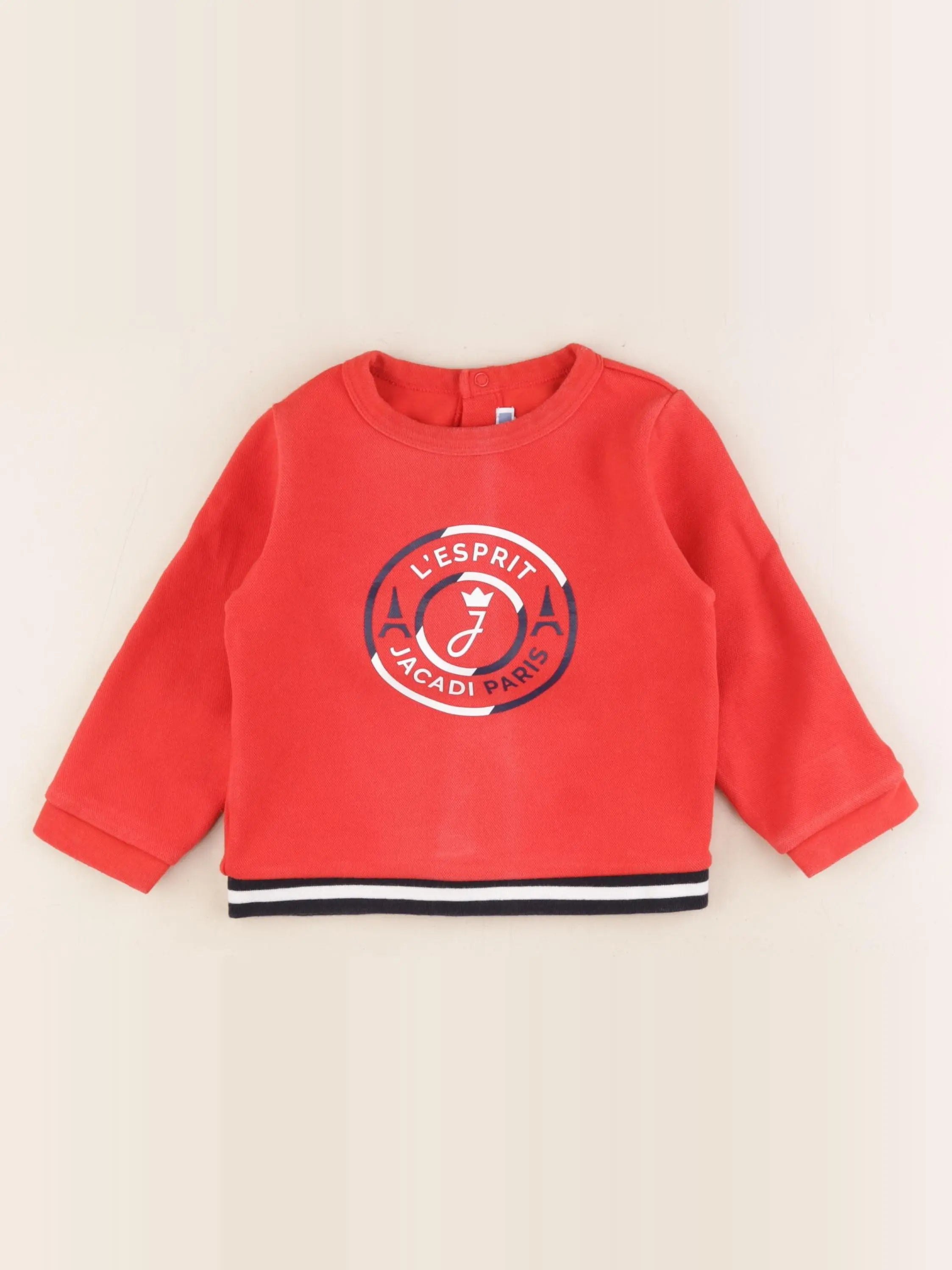 Jacadi - sweat rouge - 36 mois