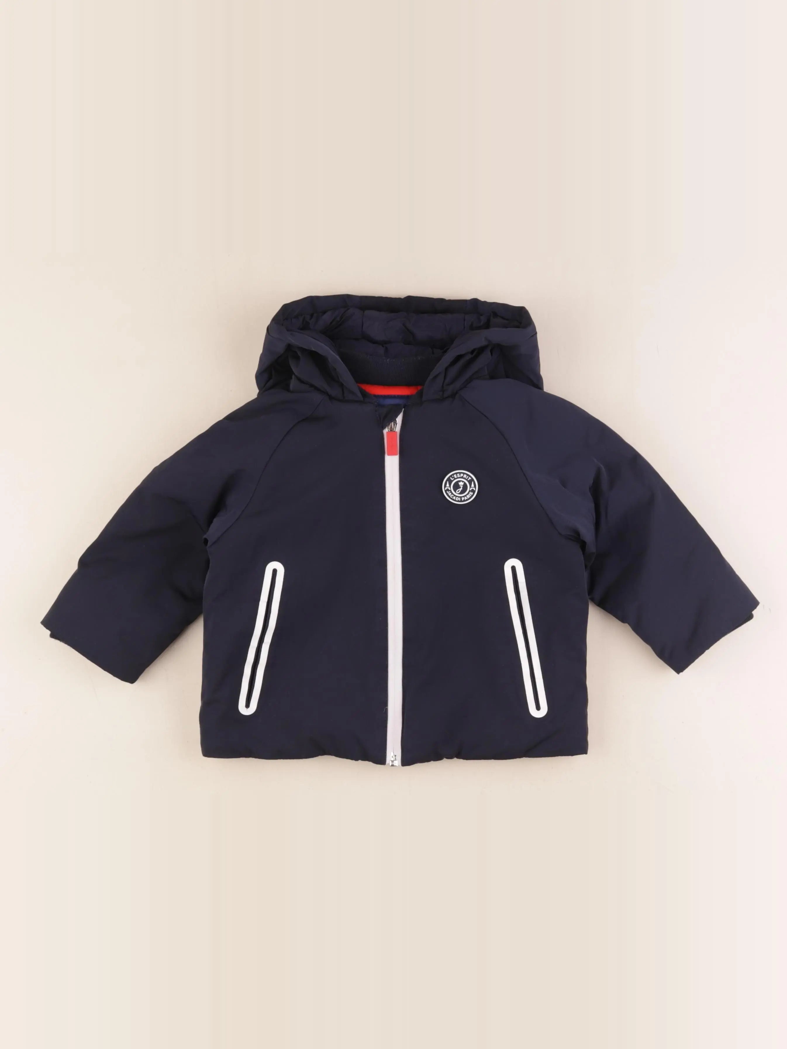 Jacadi - veste doublé bleu - 18 mois