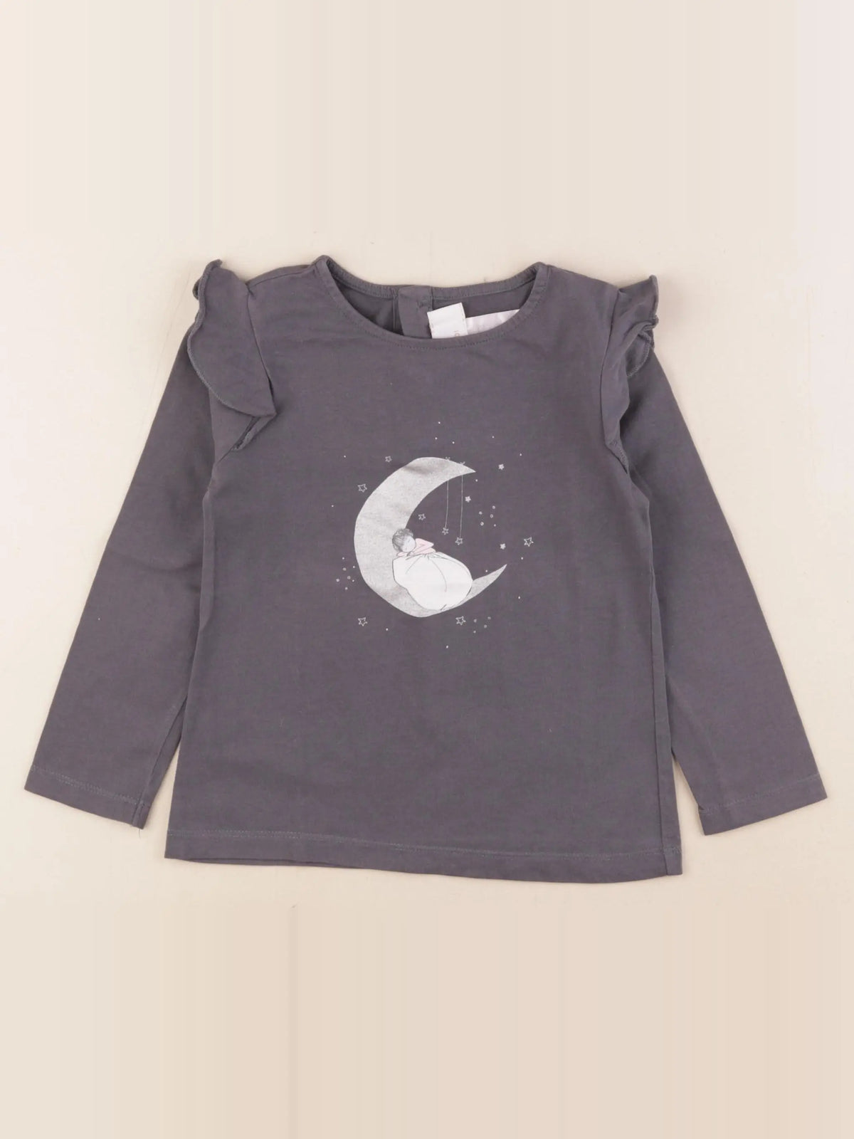 Jacadi - tee-shirt argent, taupe - 4 ans