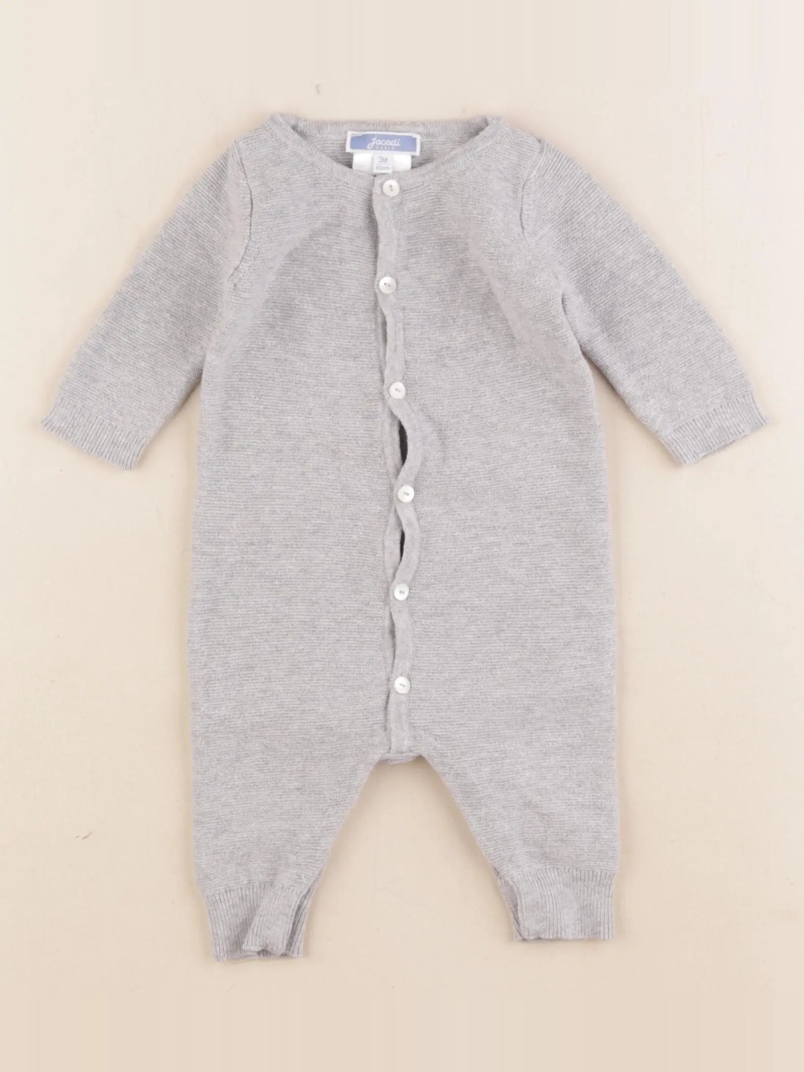 Jacadi - combinaison gris - 3 mois