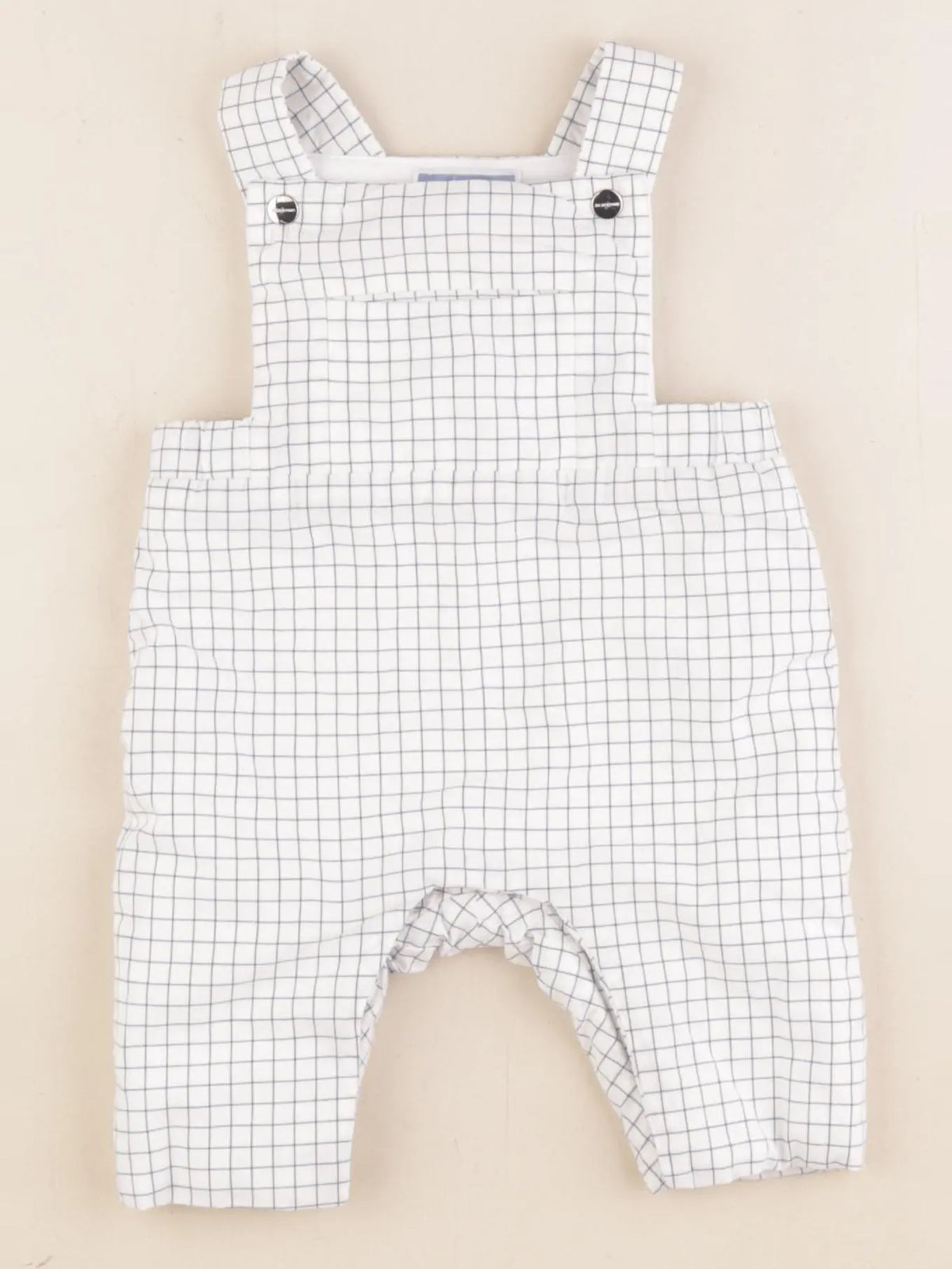 Jacadi - salopette blanc, bleu - 3 mois