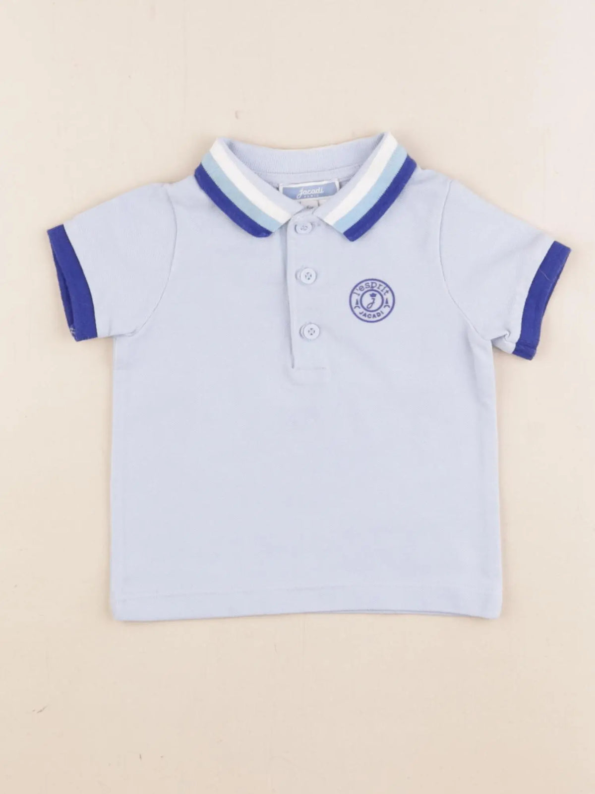 Jacadi - polo bleu - 6 mois