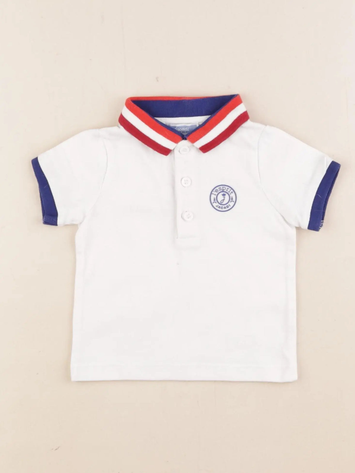 Jacadi - polo blanc - 6 mois