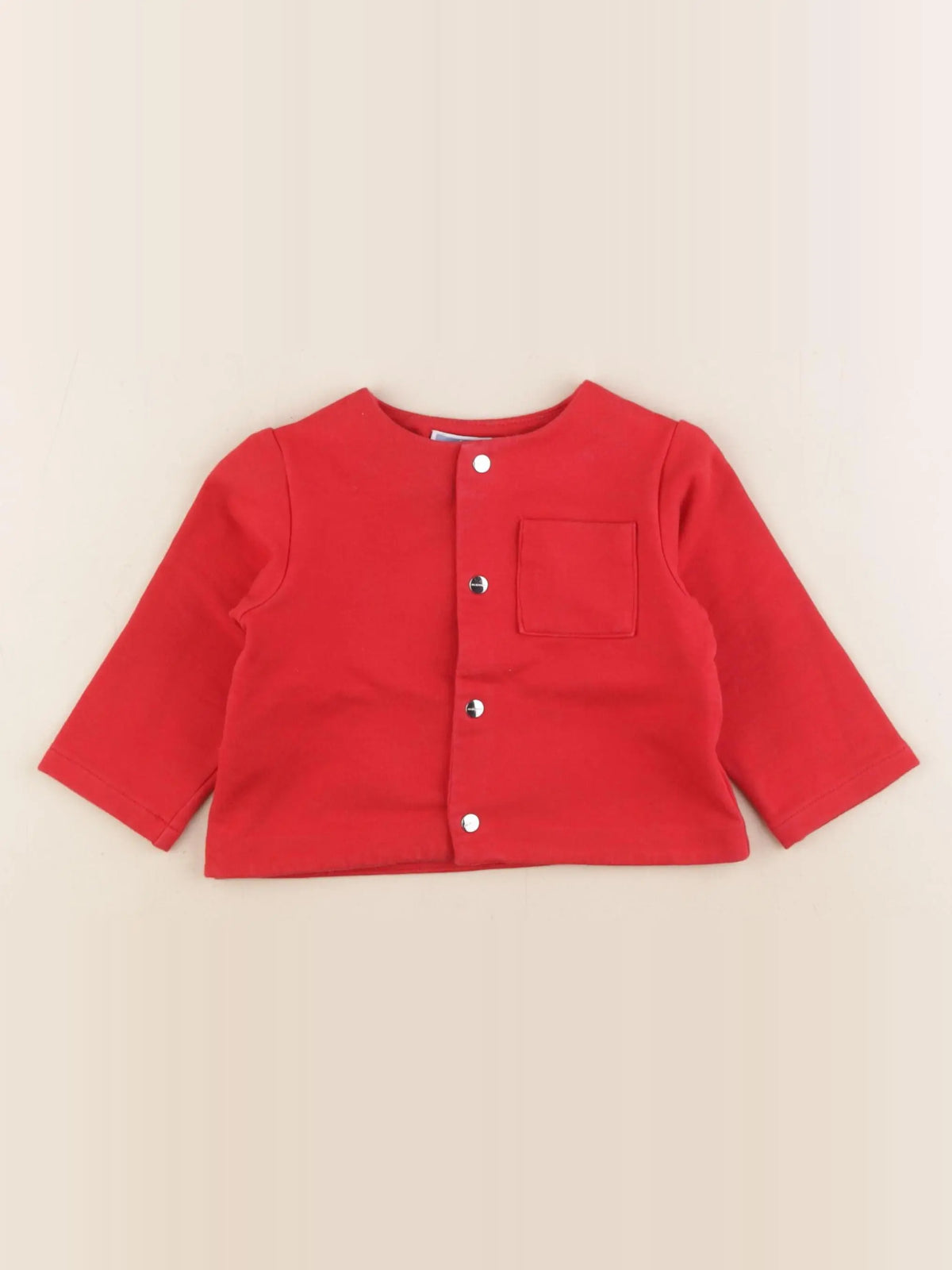 Jacadi - sweat rouge - 1 an