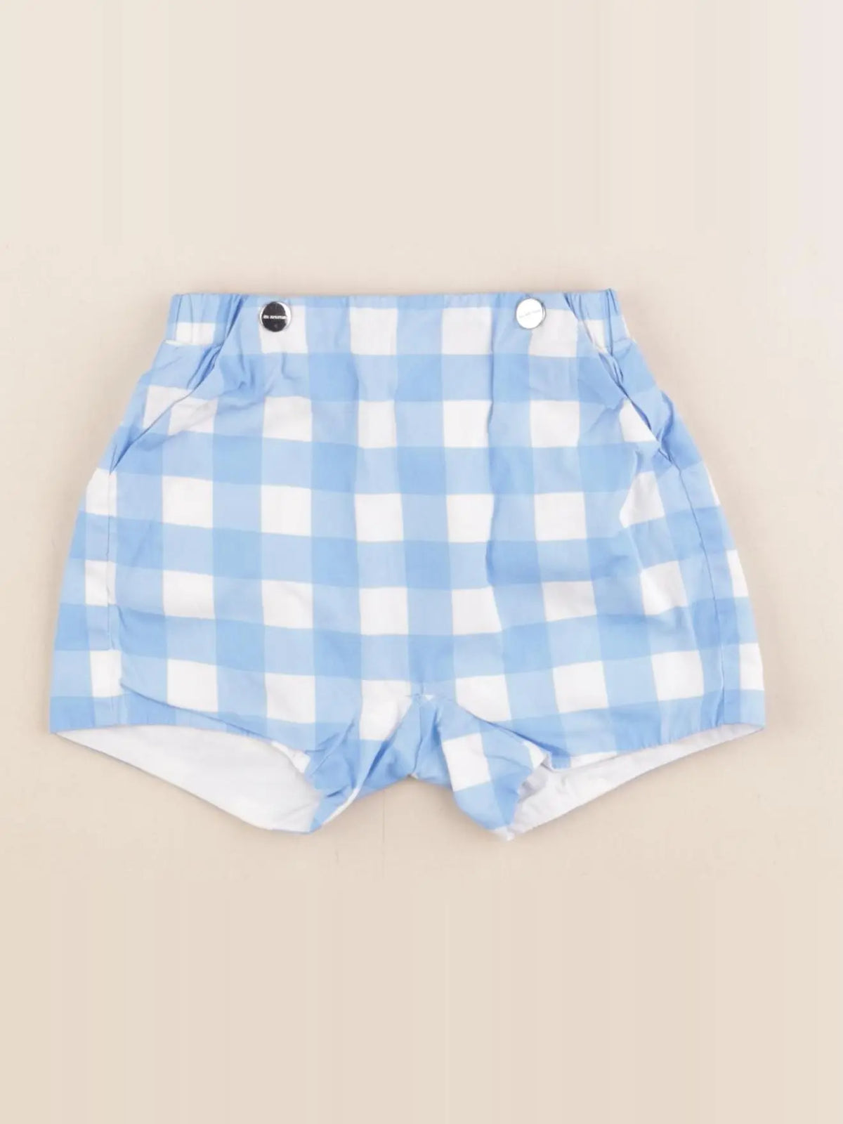 Jacadi - short blanc, bleu - 6 mois