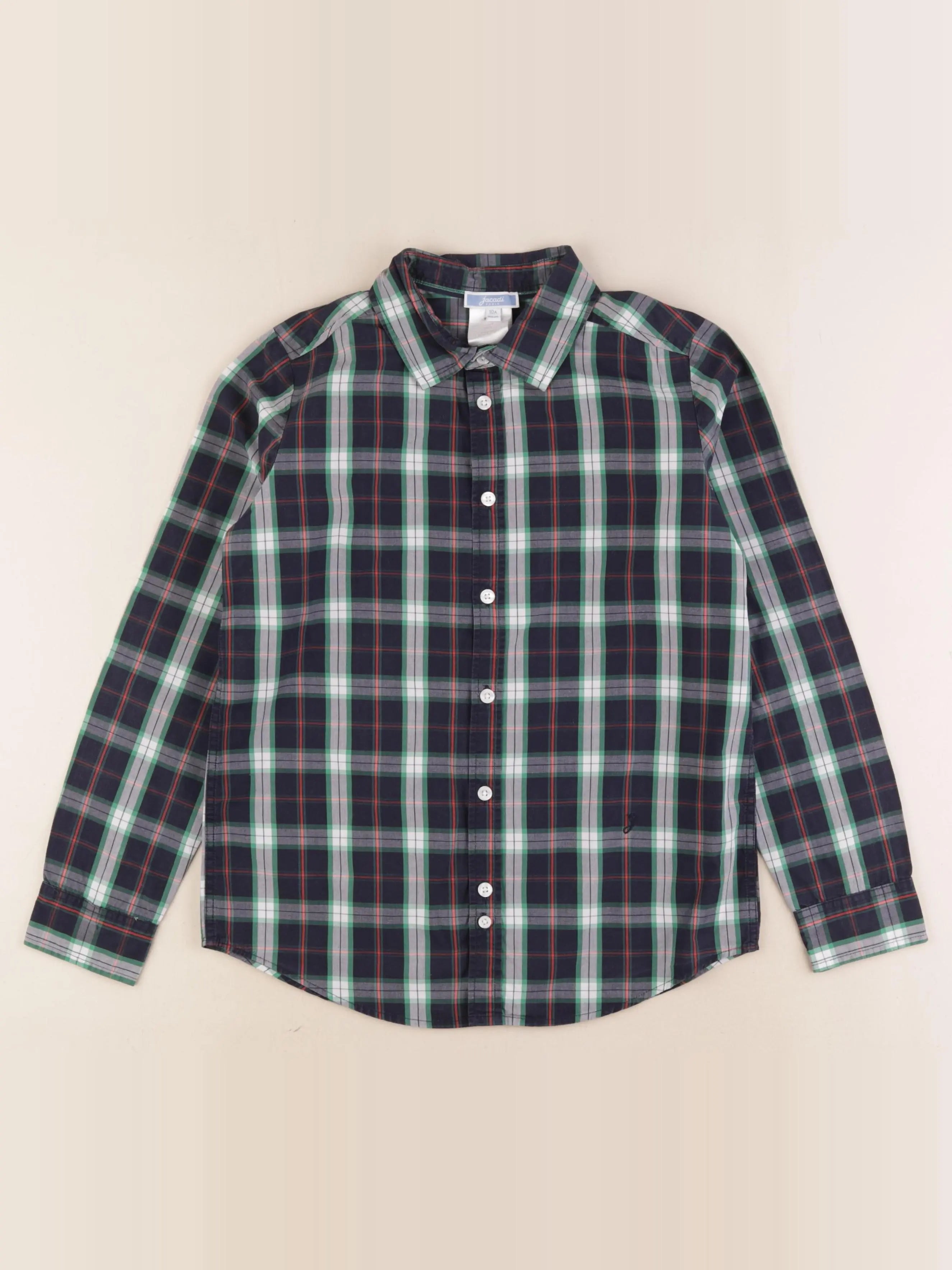 Jacadi - chemise bleu, vert - 10 ans