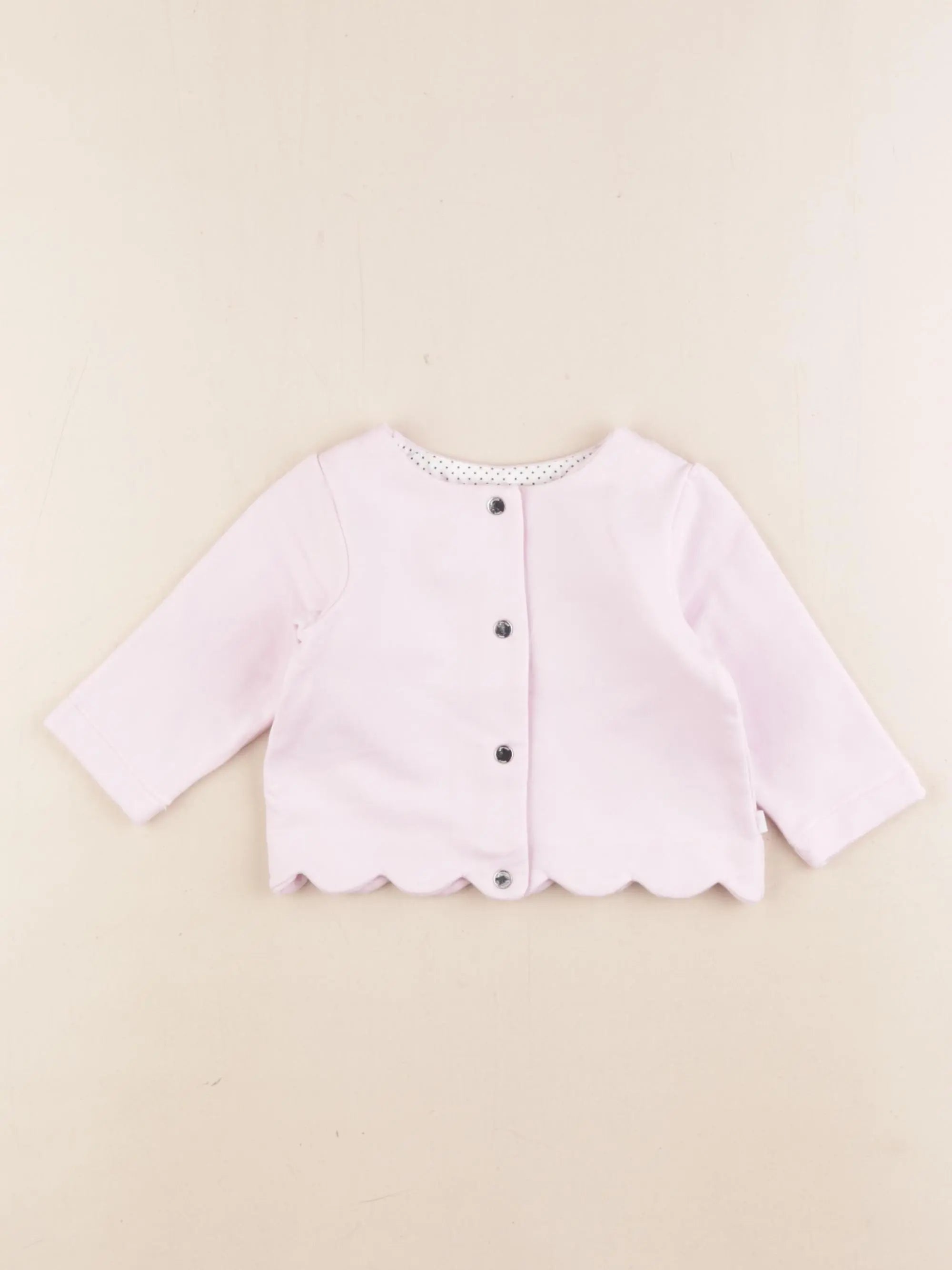 Jacadi - sweat rose - 6 mois