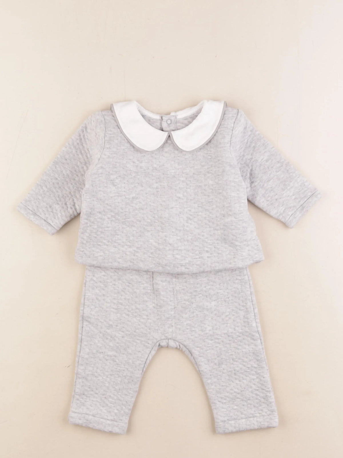 Jacadi - ensemble gris - 6 mois