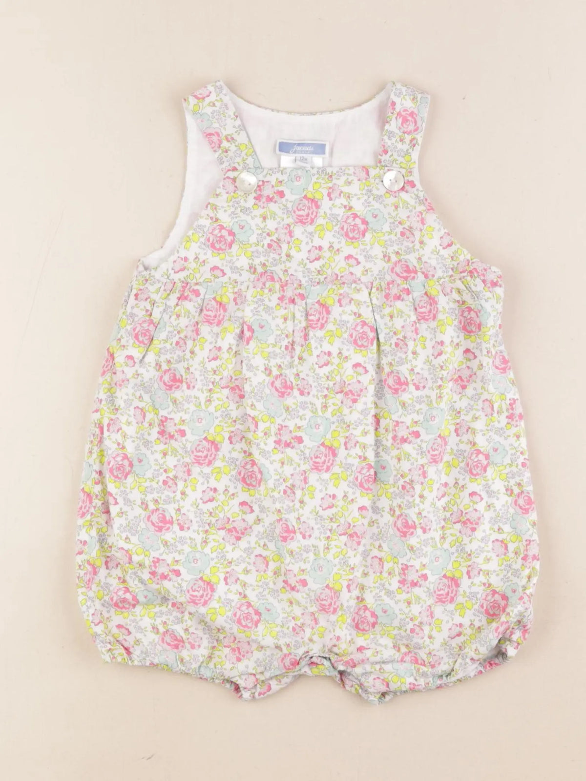 Jacadi - combinaison liberty multicolore - 12 mois