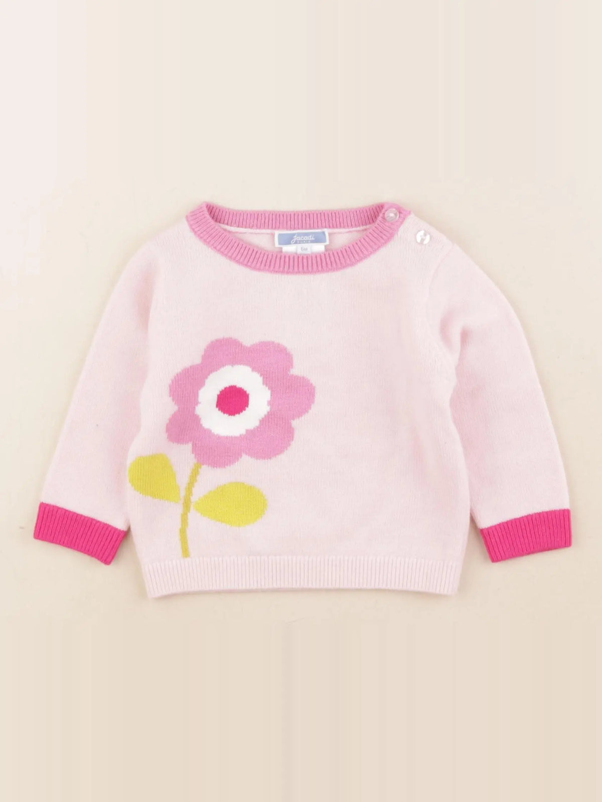 Jacadi - pull rose - 6 mois
