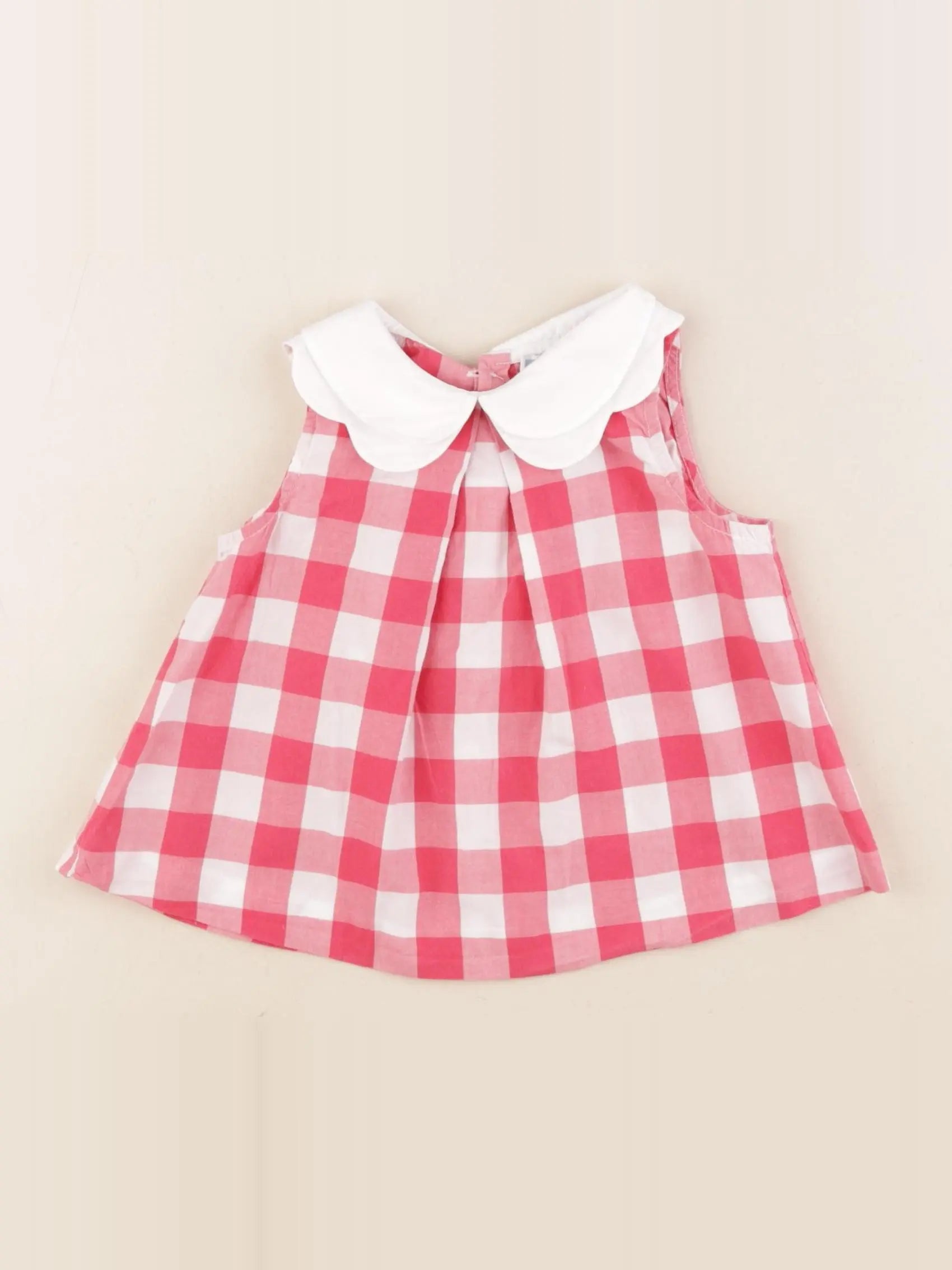 Jacadi - blouse blanc, rouge - 18 mois