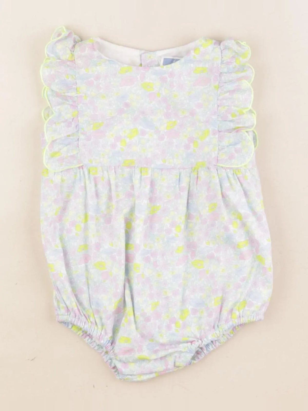 Jacadi - combinaison liberty multicolore - 6 mois