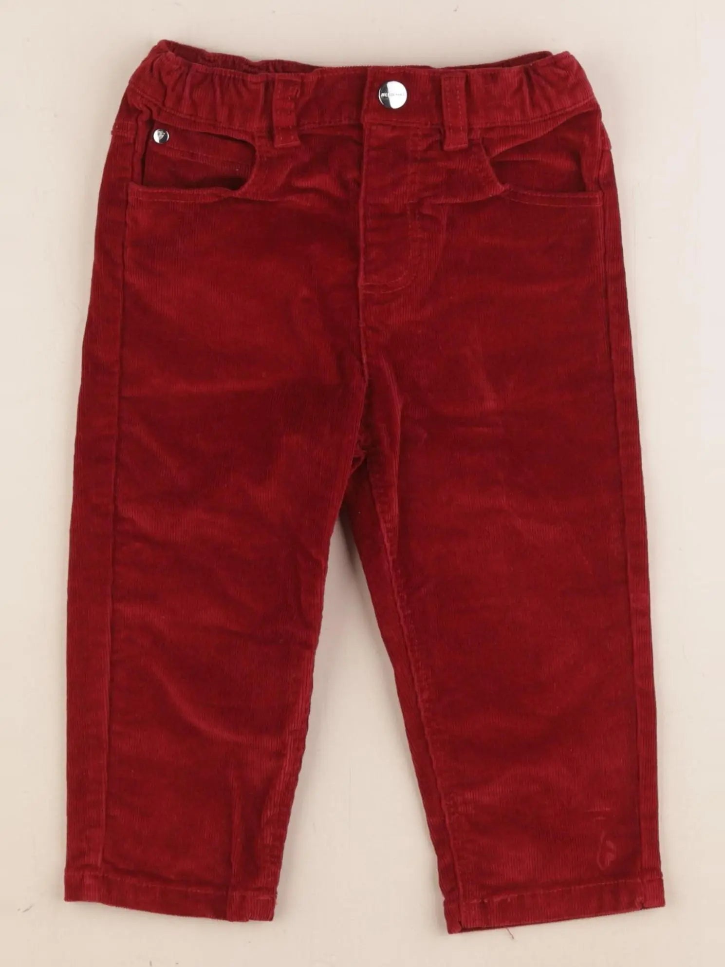Jacadi - pantalon rouge - 24 mois
