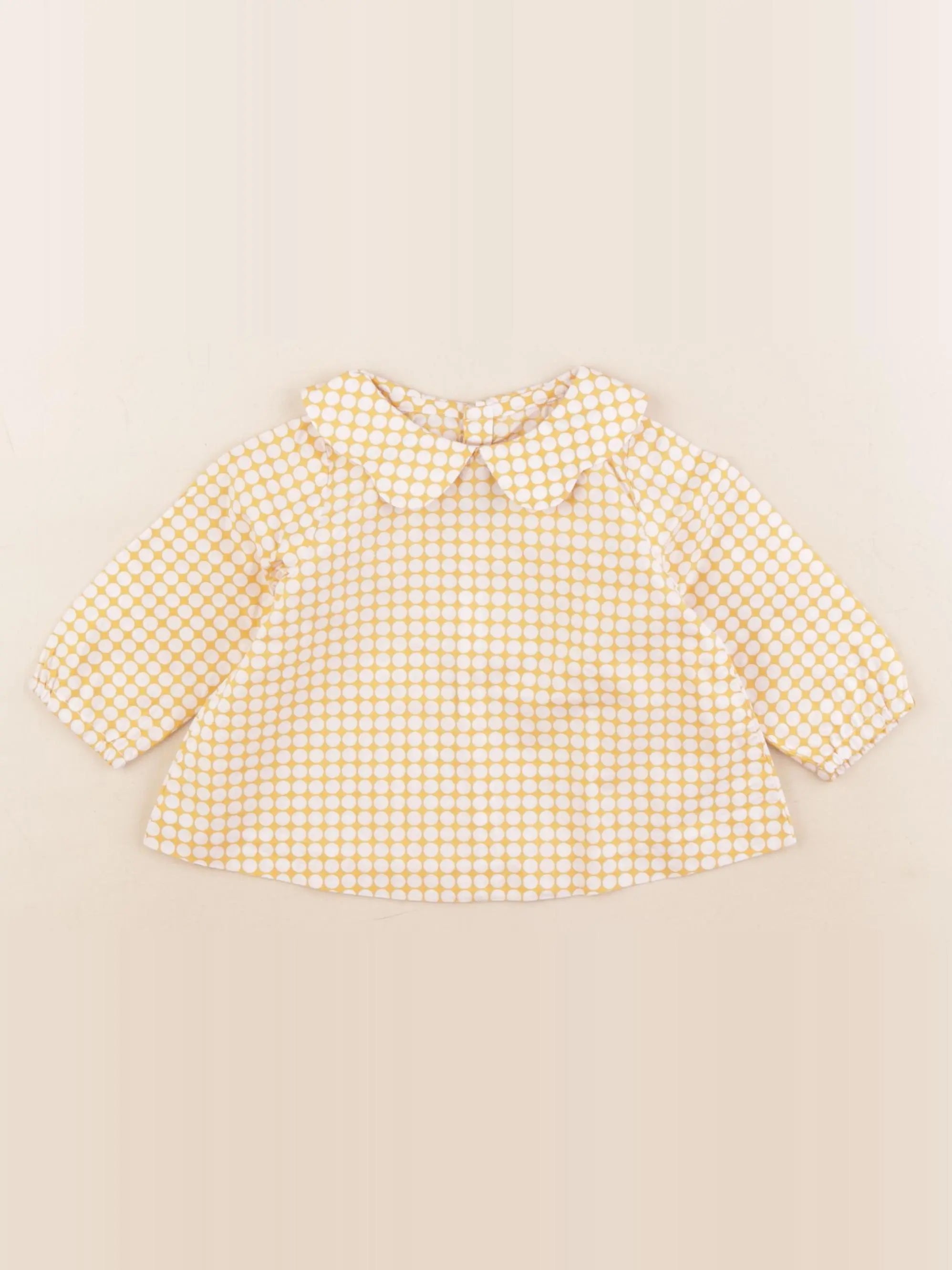 Jacadi - blouse jaune - 6 mois