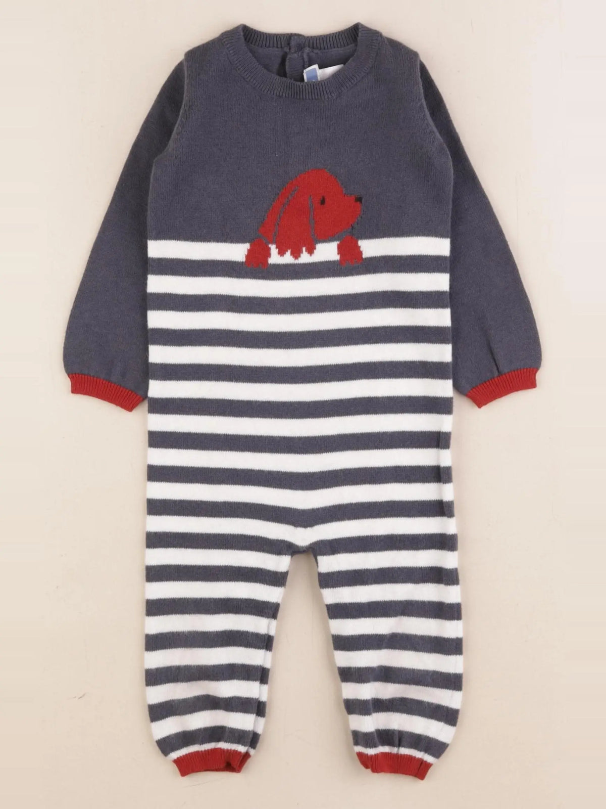Jacadi - combinaison gris - 12 mois