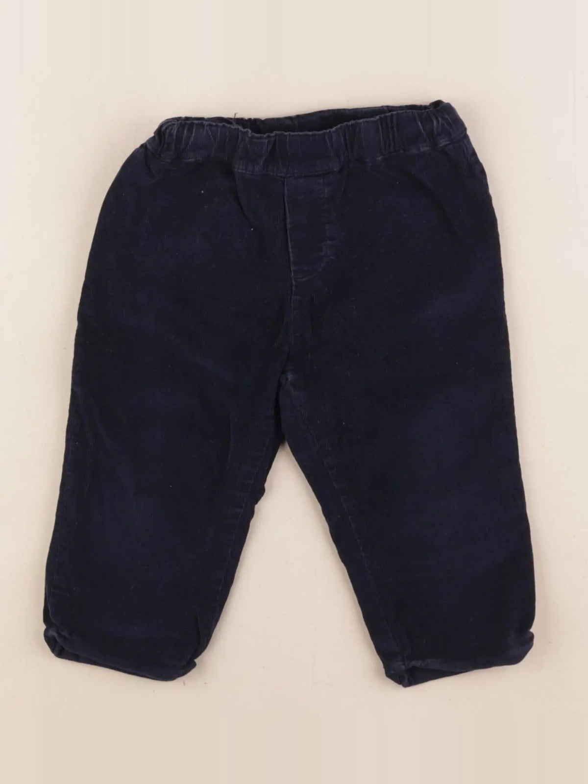 Jacadi - pantalon doublé bleu - 12 mois