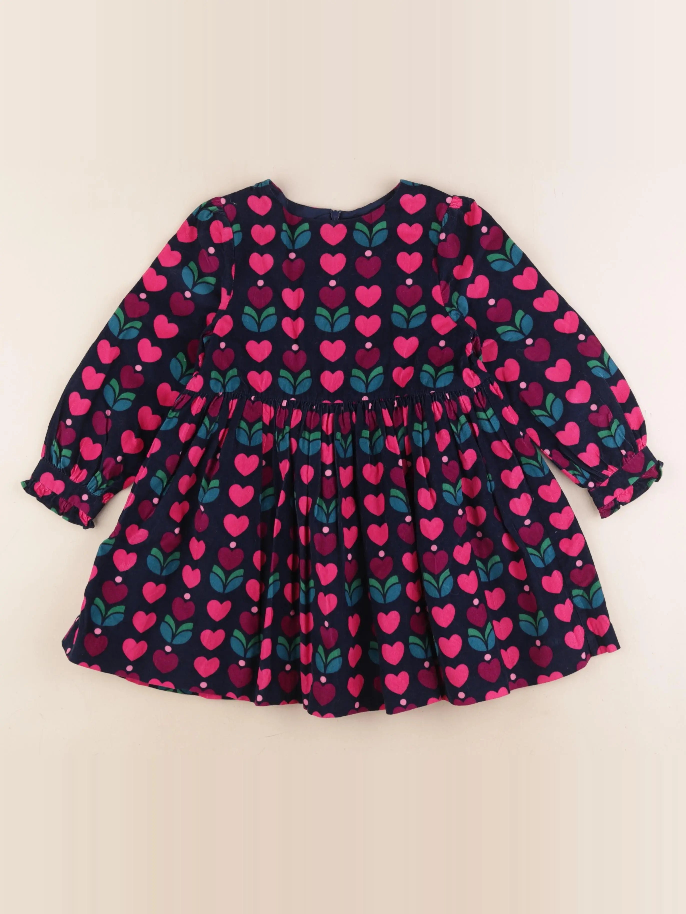 Jacadi - robe bleu, rose - 4 ans