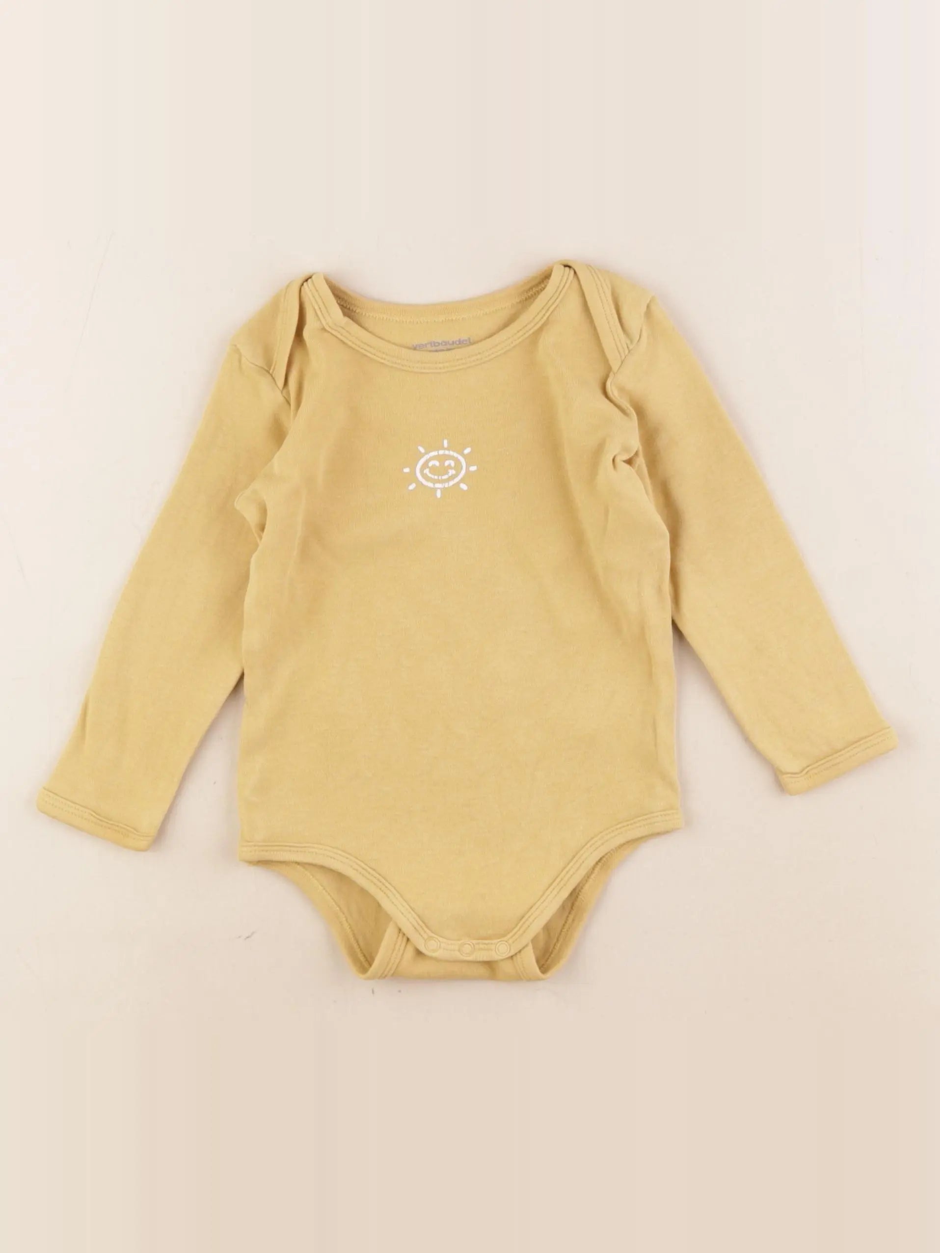 Vertbaudet - body jaune - 18 mois