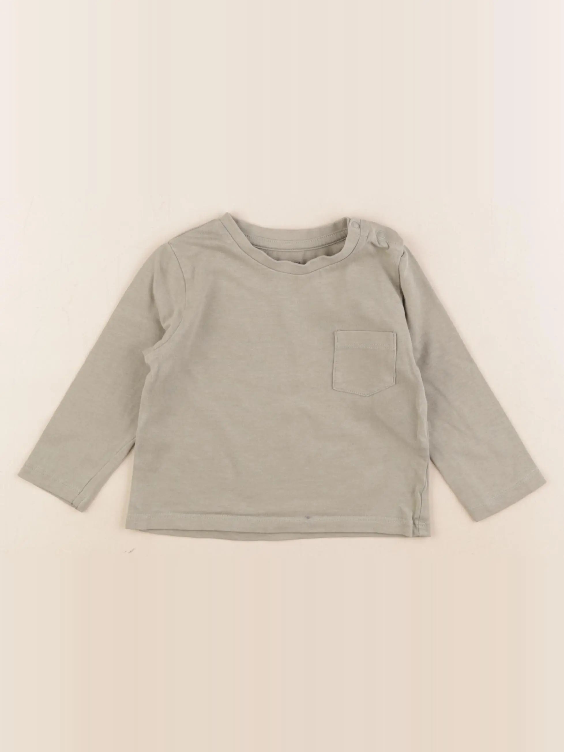 Vertbaudet - tee-shirt vert - 12 mois