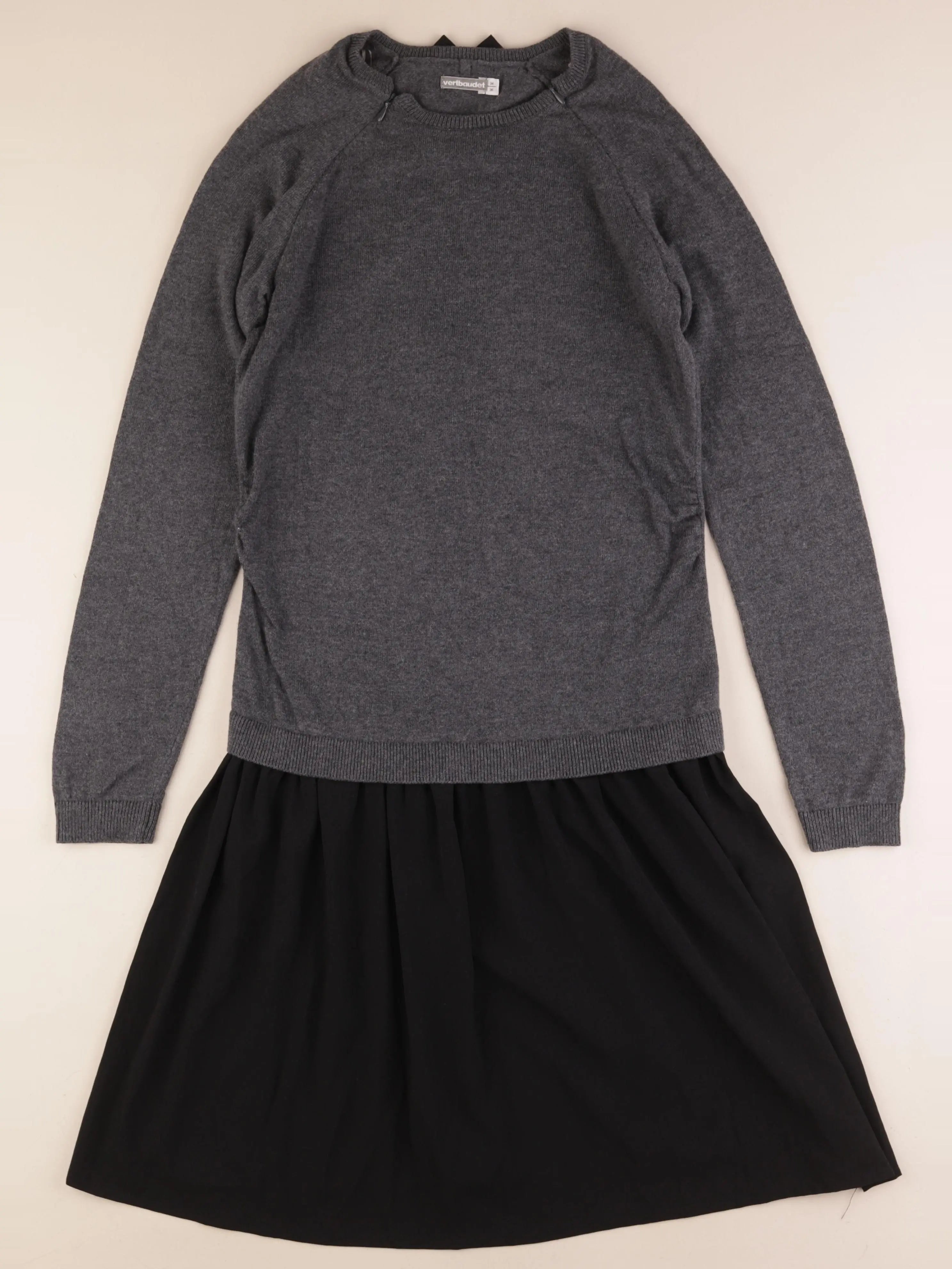 Vertbaudet - robe grossesse gris, noir - 34 à 36