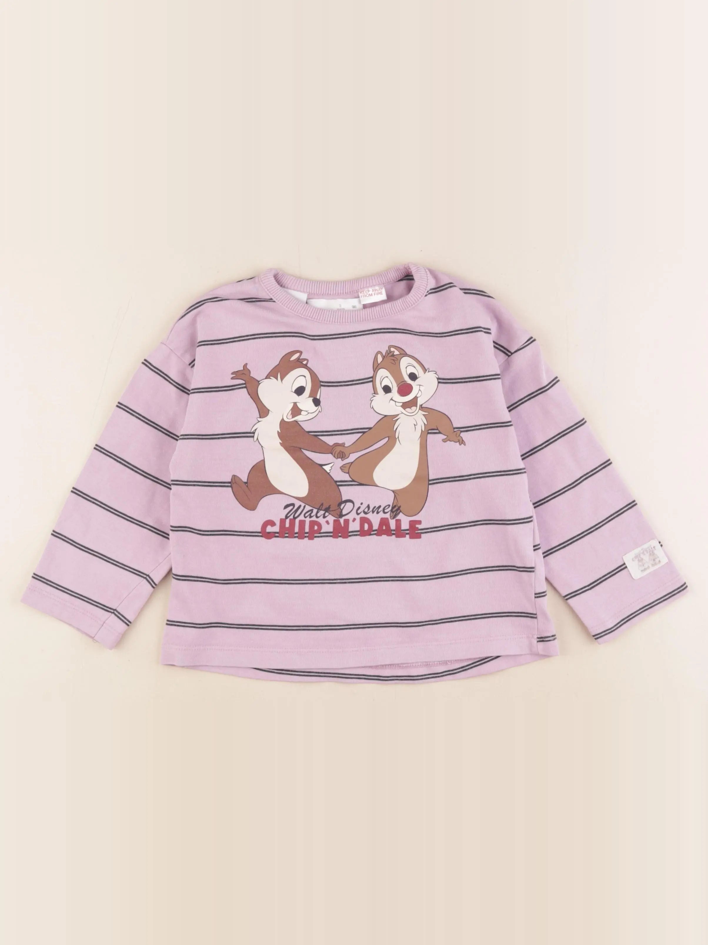 Zara - tee-shirt violet - 3 ans