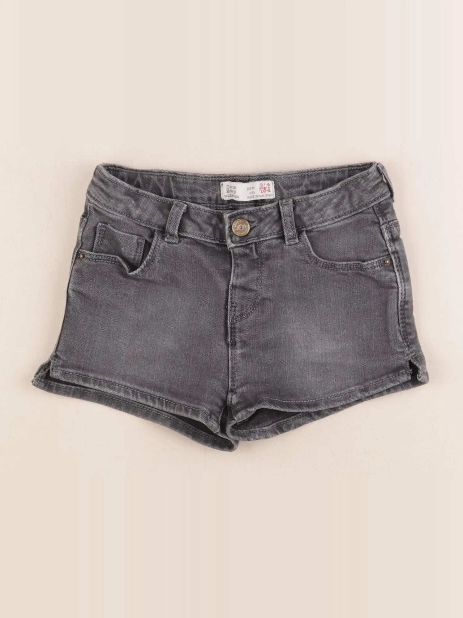 Zara - short gris - 3/4 ans