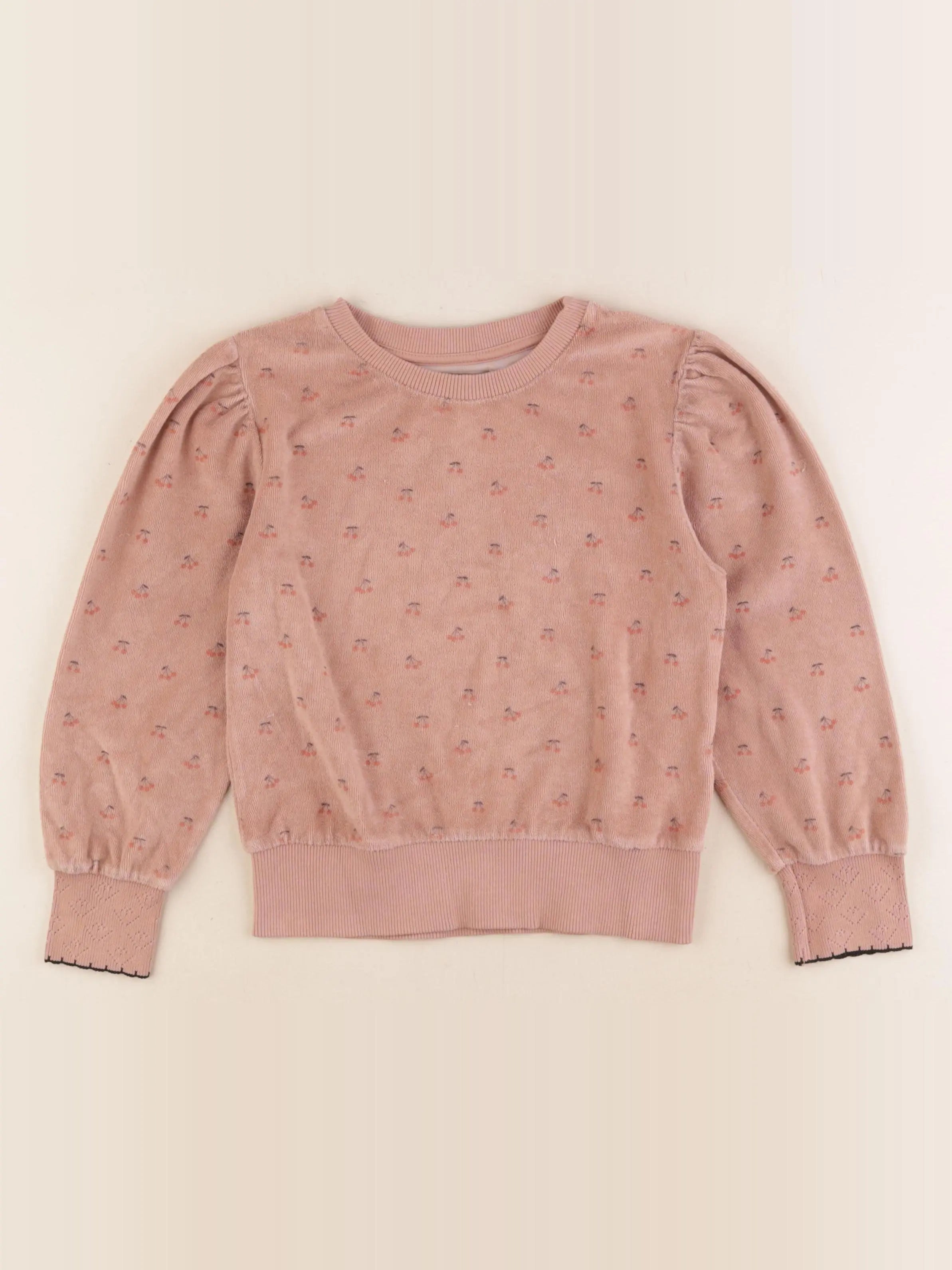 Emile et Ida - sweat éponge rose - 6 ans