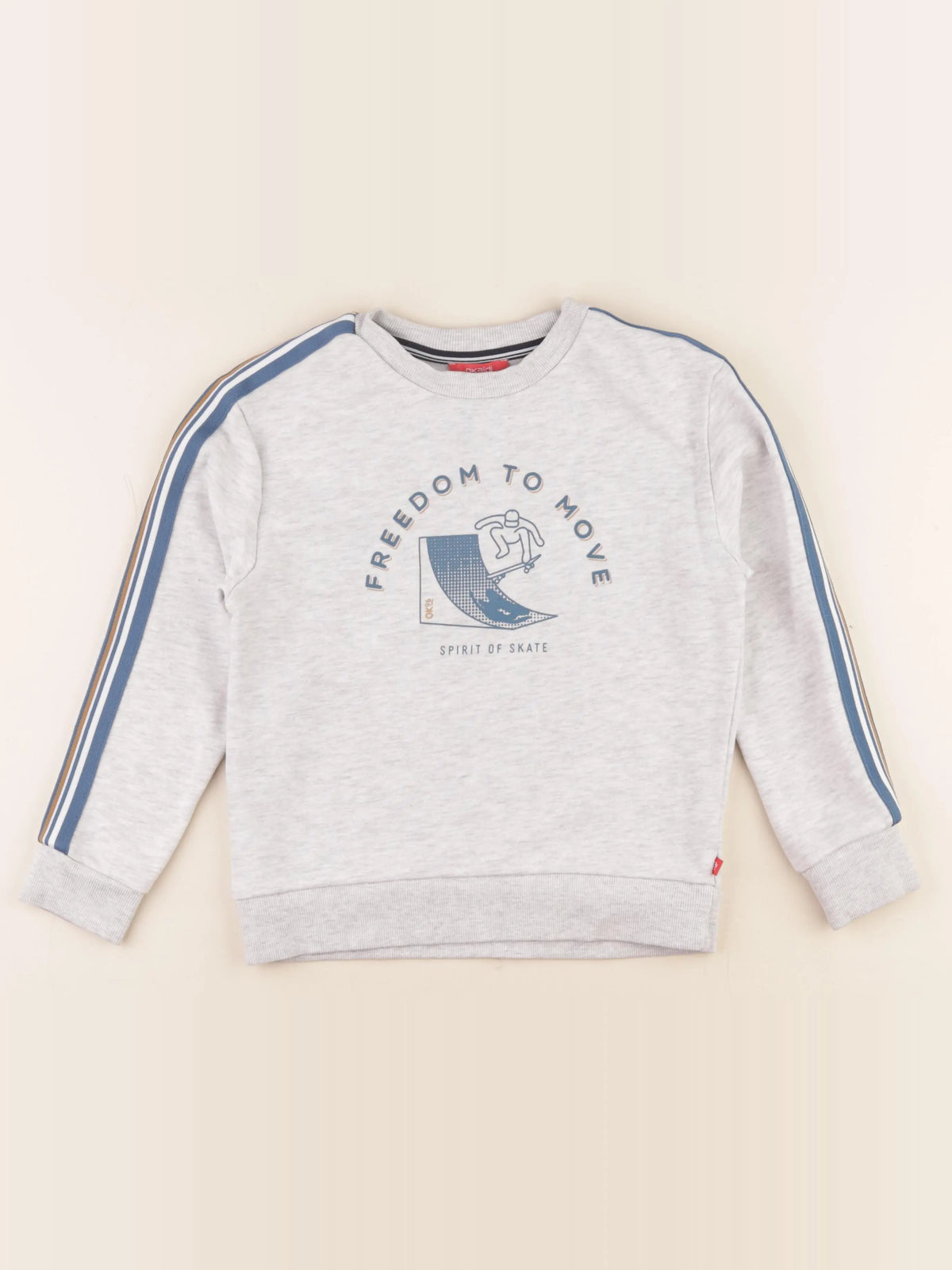 Okaidi - sweat gris - 8 ans