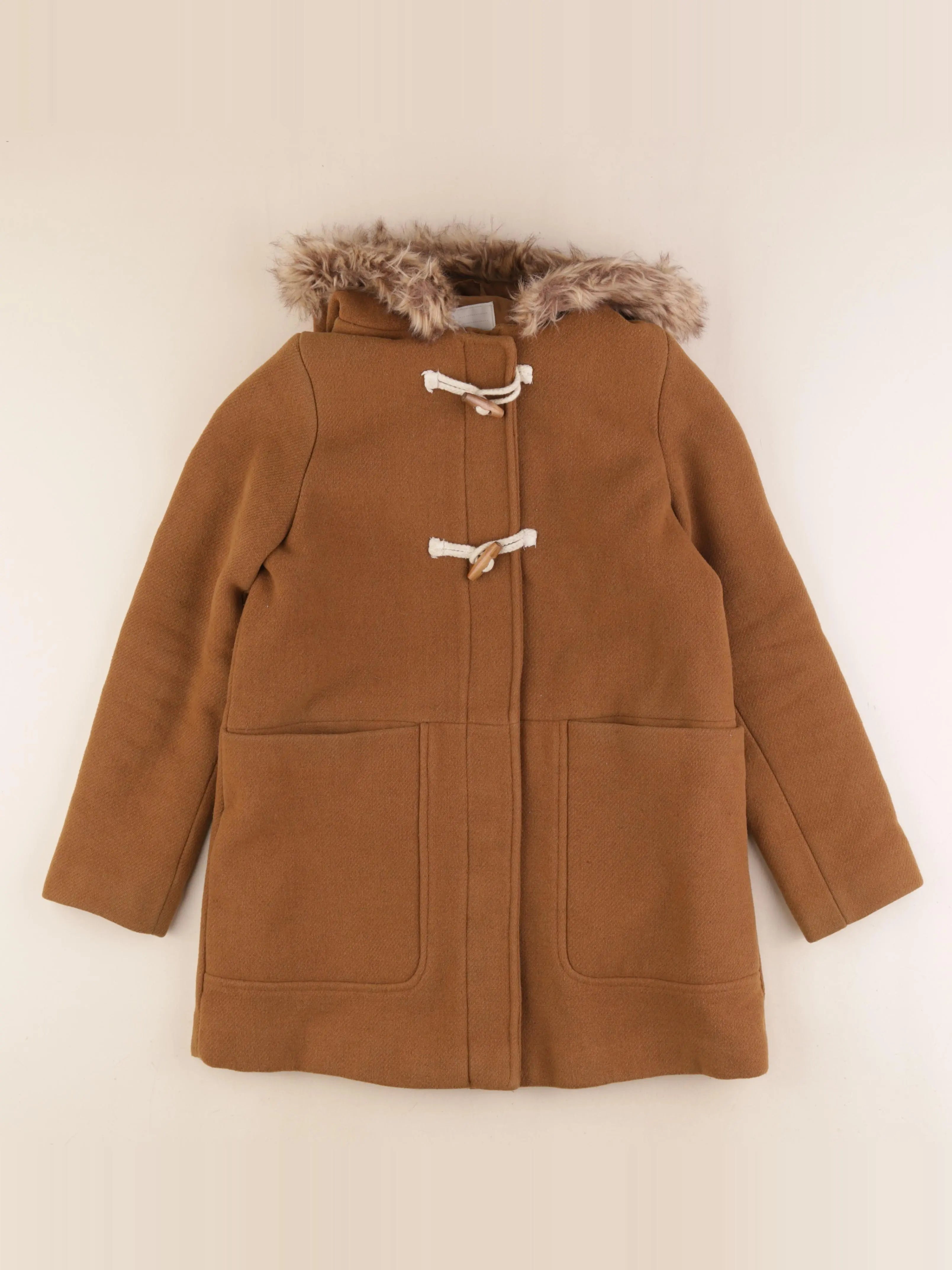 Vertbaudet - manteau marron - 14 ans