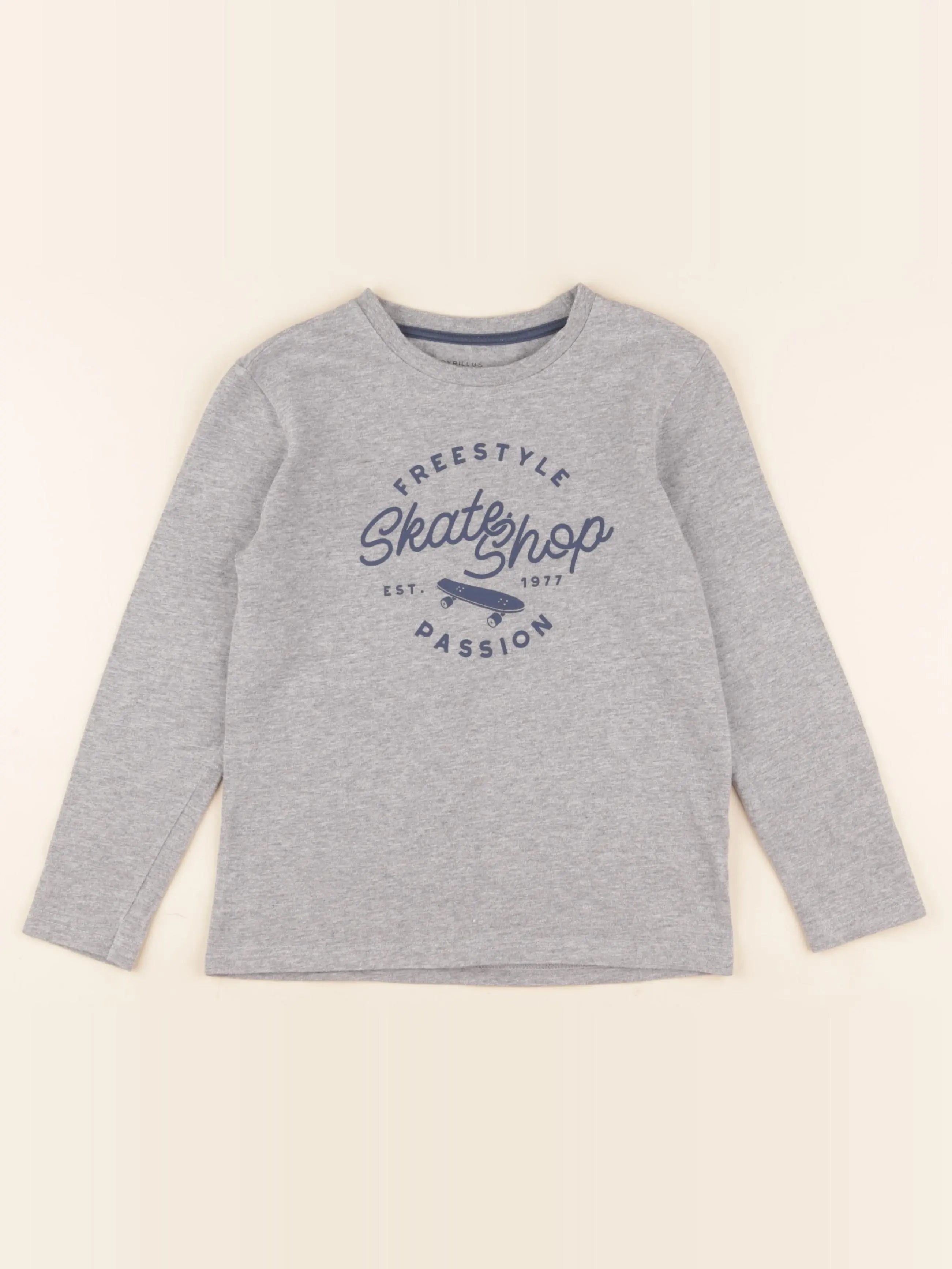 Cyrillus - tee-shirt gris - 8 ans