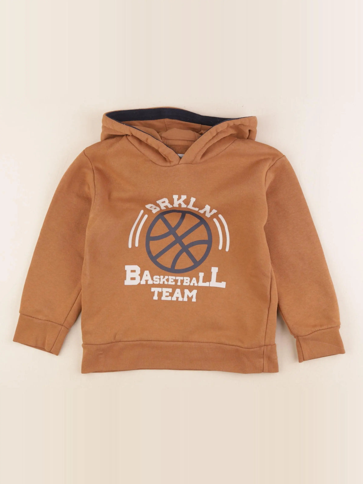 Vertbaudet - sweat marron - 5 ans