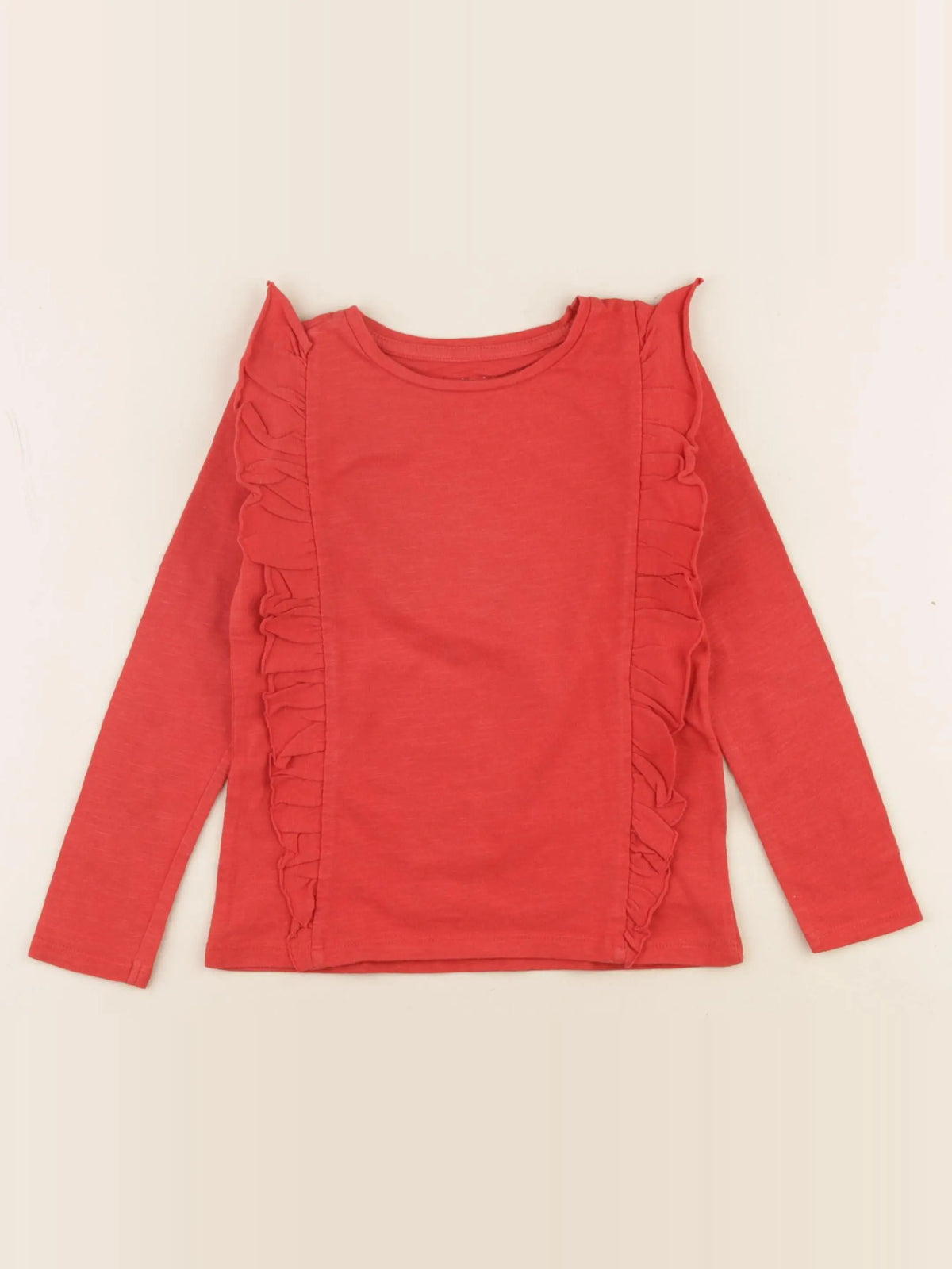 Vertbaudet - tee-shirt rouge - 4 ans