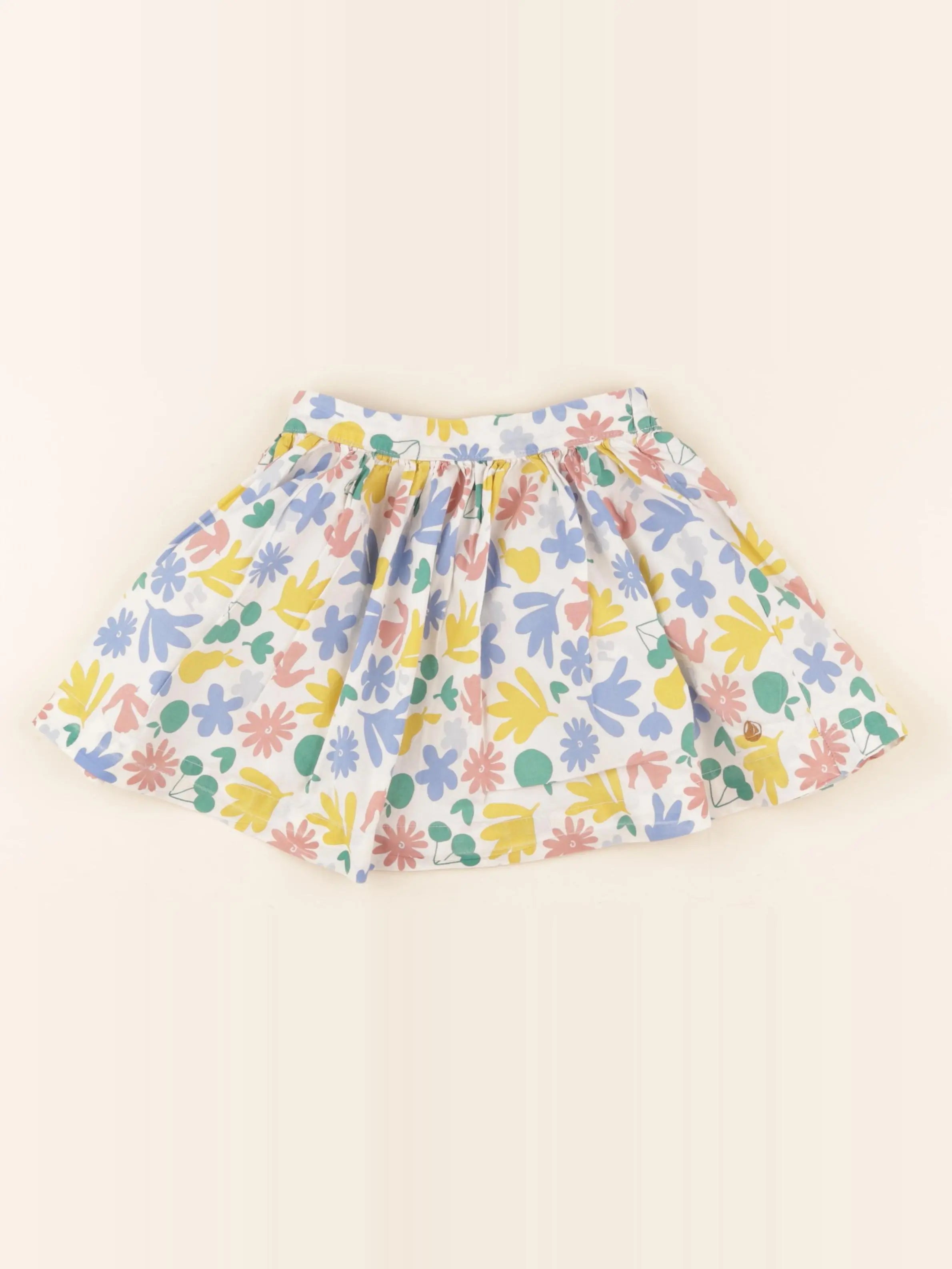 Petit Bateau - jupe multicolore - 4 ans