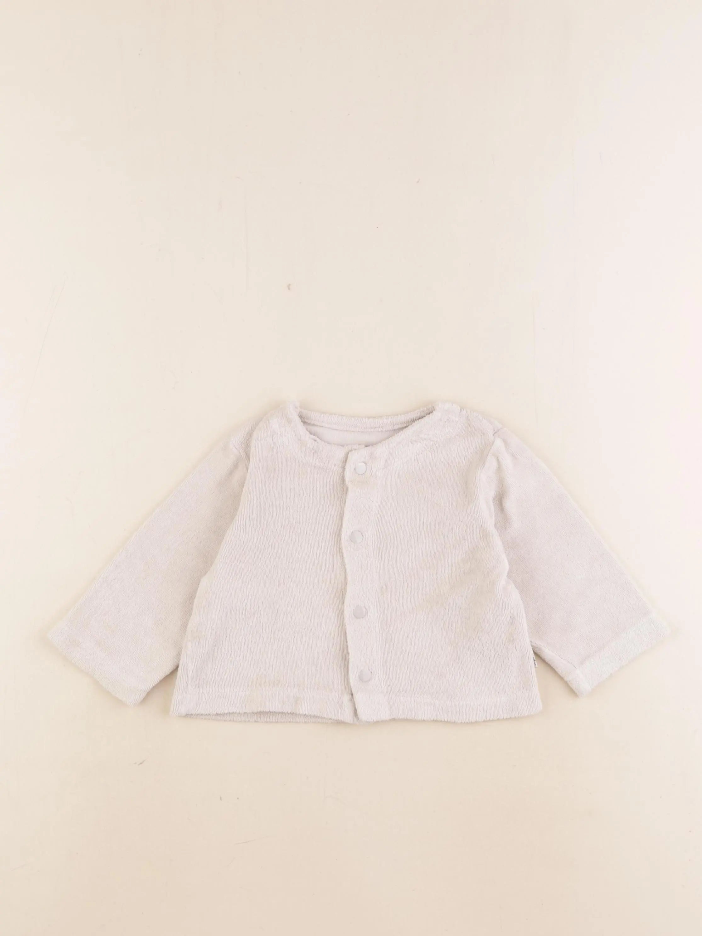 Poudre Organic - sweat éponge beige - 9 mois