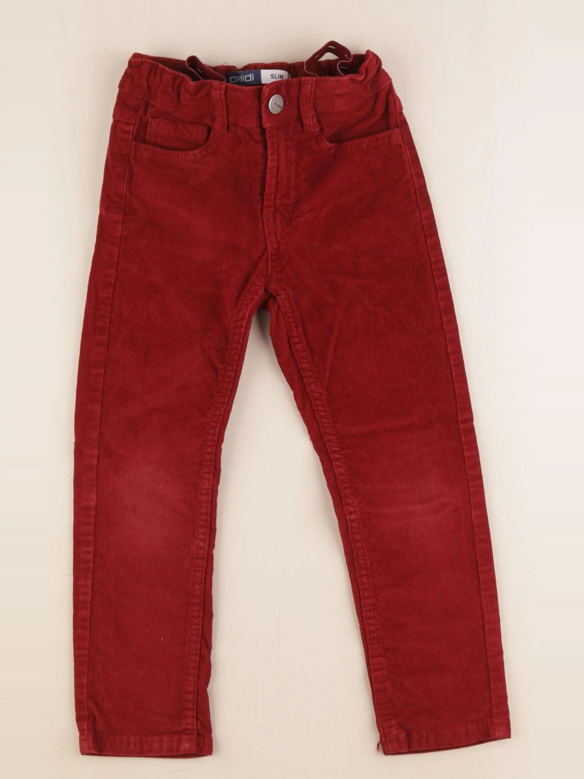 Okaidi - pantalon rouge - 4 ans