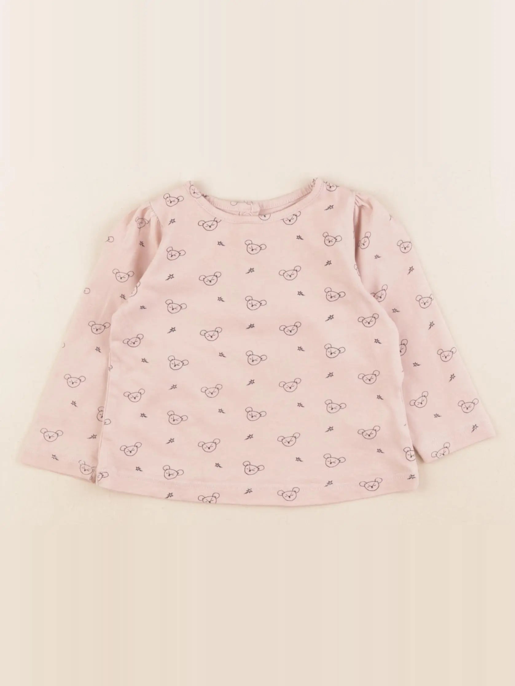 Boutchou - tee-shirt rose - 9 mois