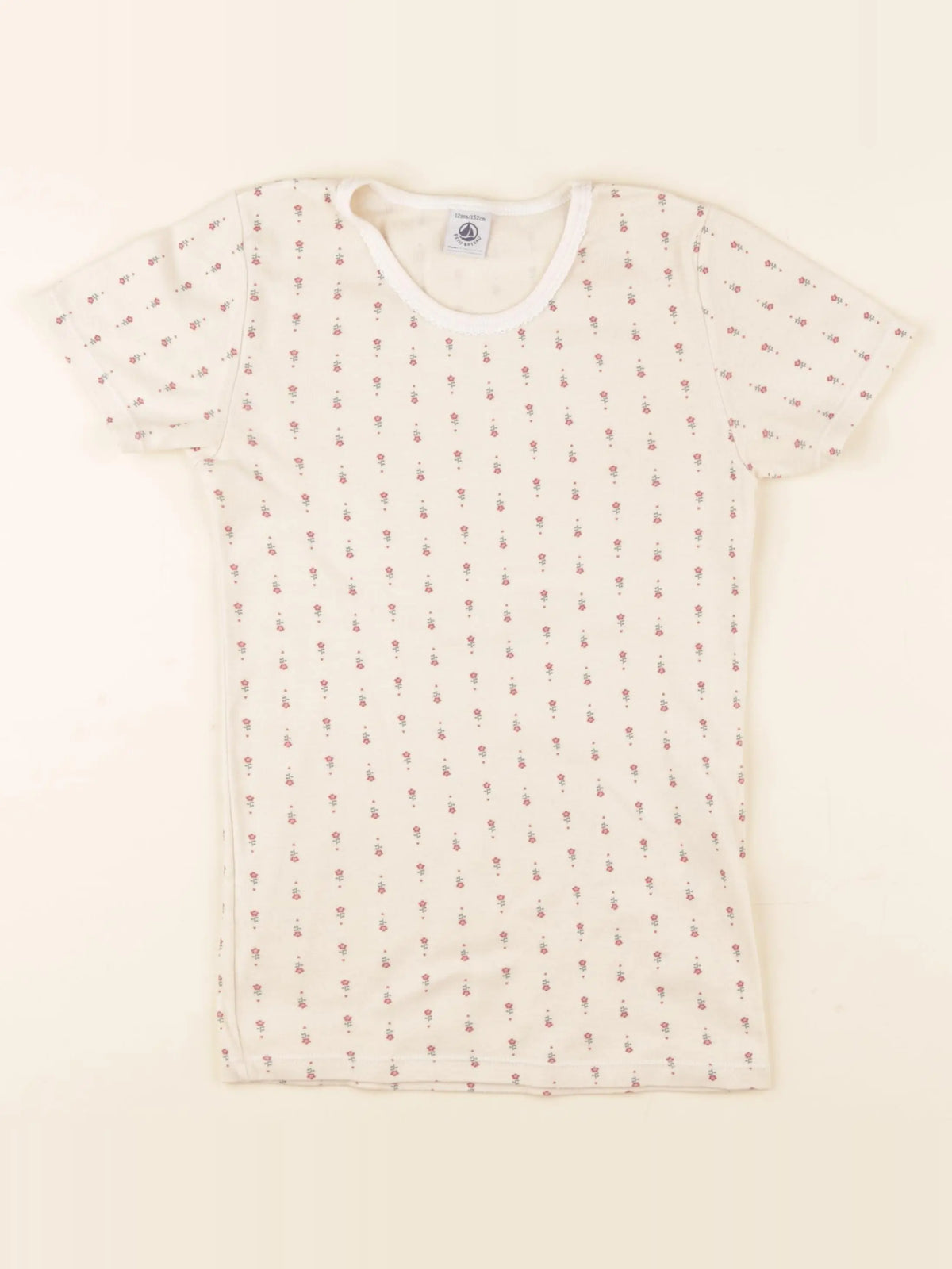 Petit Bateau - maillot de corps beige, rose - 12 ans