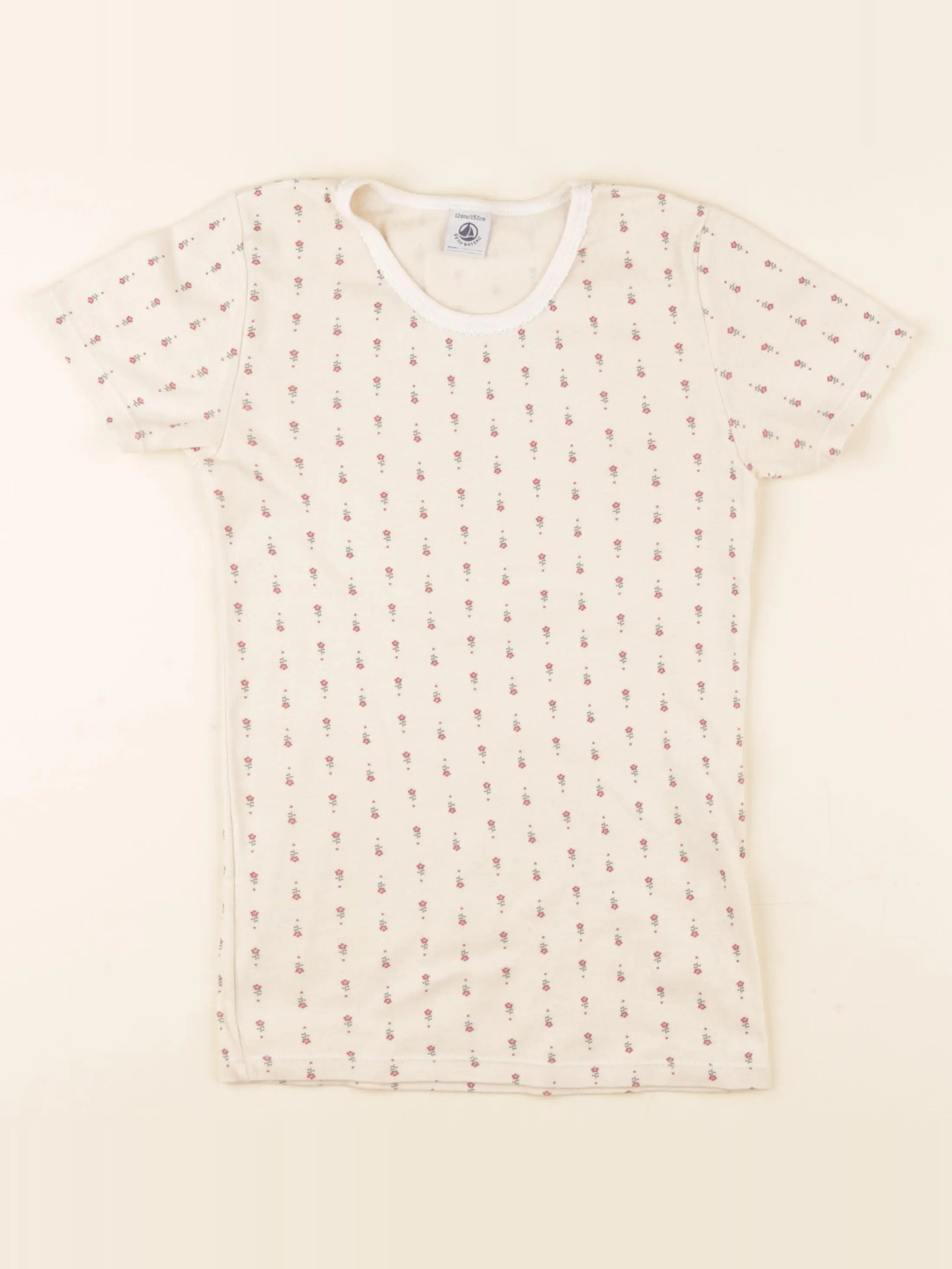 Petit Bateau - maillot de corps beige, rose - 12 ans