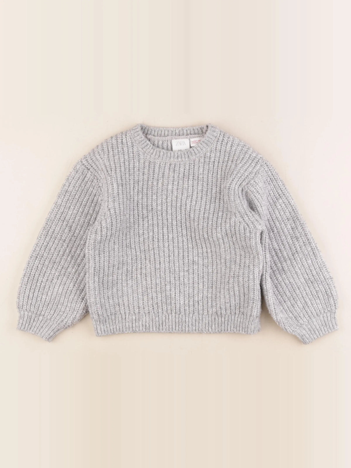 Zara - pull gris - 4/5 ans