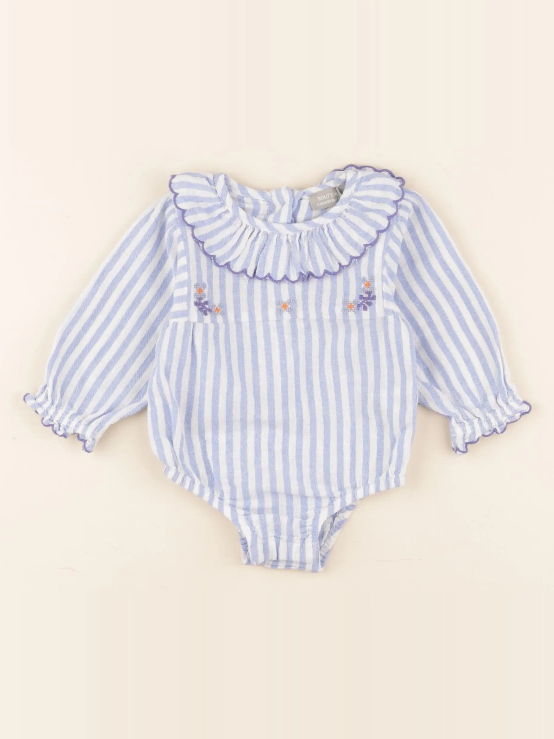 Boutchou - combinaison bleu - 6 mois