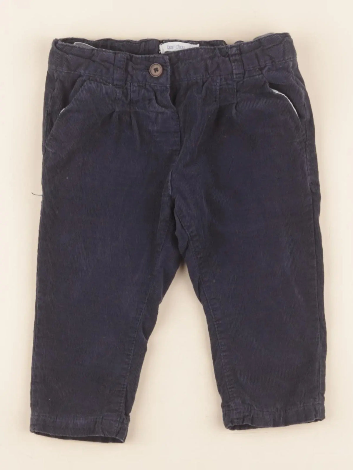 Boutchou - pantalon doublé bleu - 6 mois